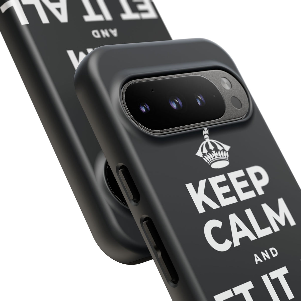 KEEP CALM AND LET IT ALL FALL AWAY Phone Case (Dark)