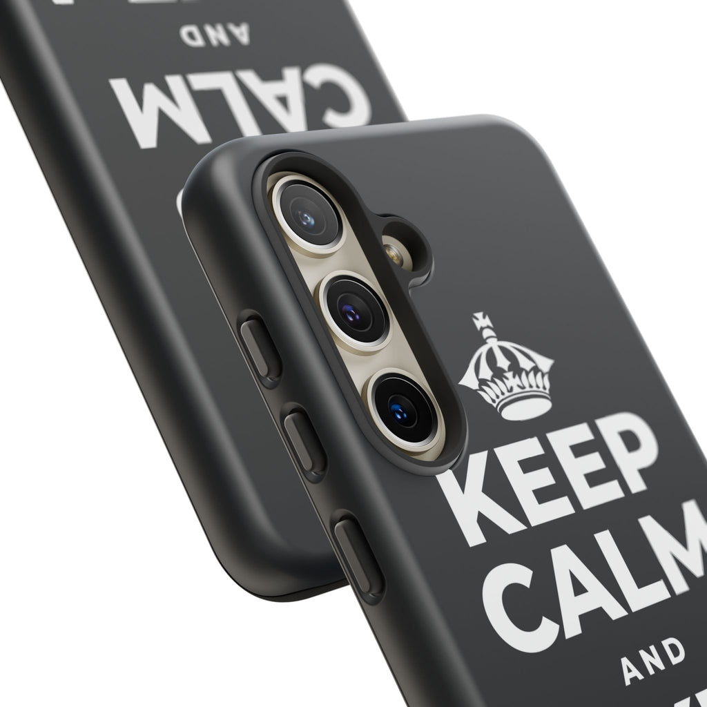 KEEP CALM AND TAKE A BREATH Phone Case (Dark)