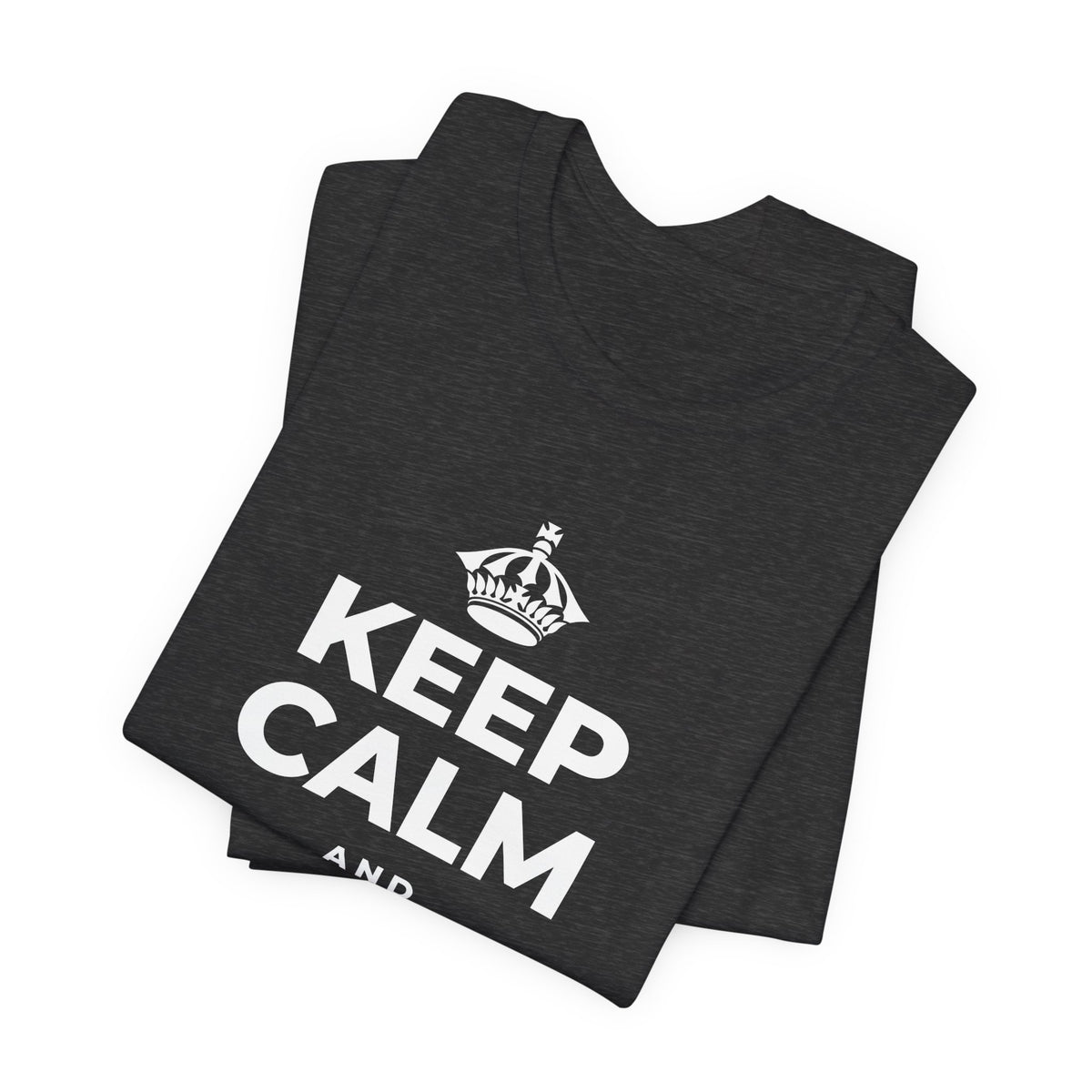KEEP CALM AND DREAM LOUD T-Shirt (White–Asphalt)
