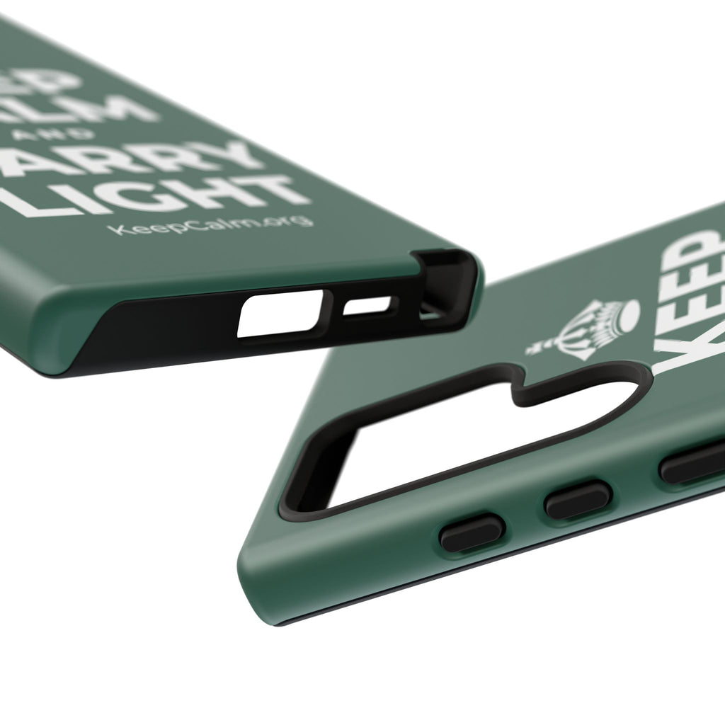 KEEP CALM AND CARRY LIGHT Phone Case