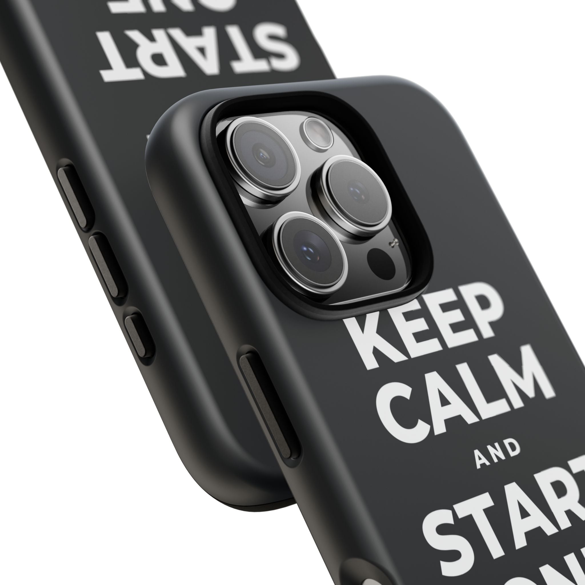 KEEP CALM AND START ONE FRESH PAGE Phone Case (Dark)