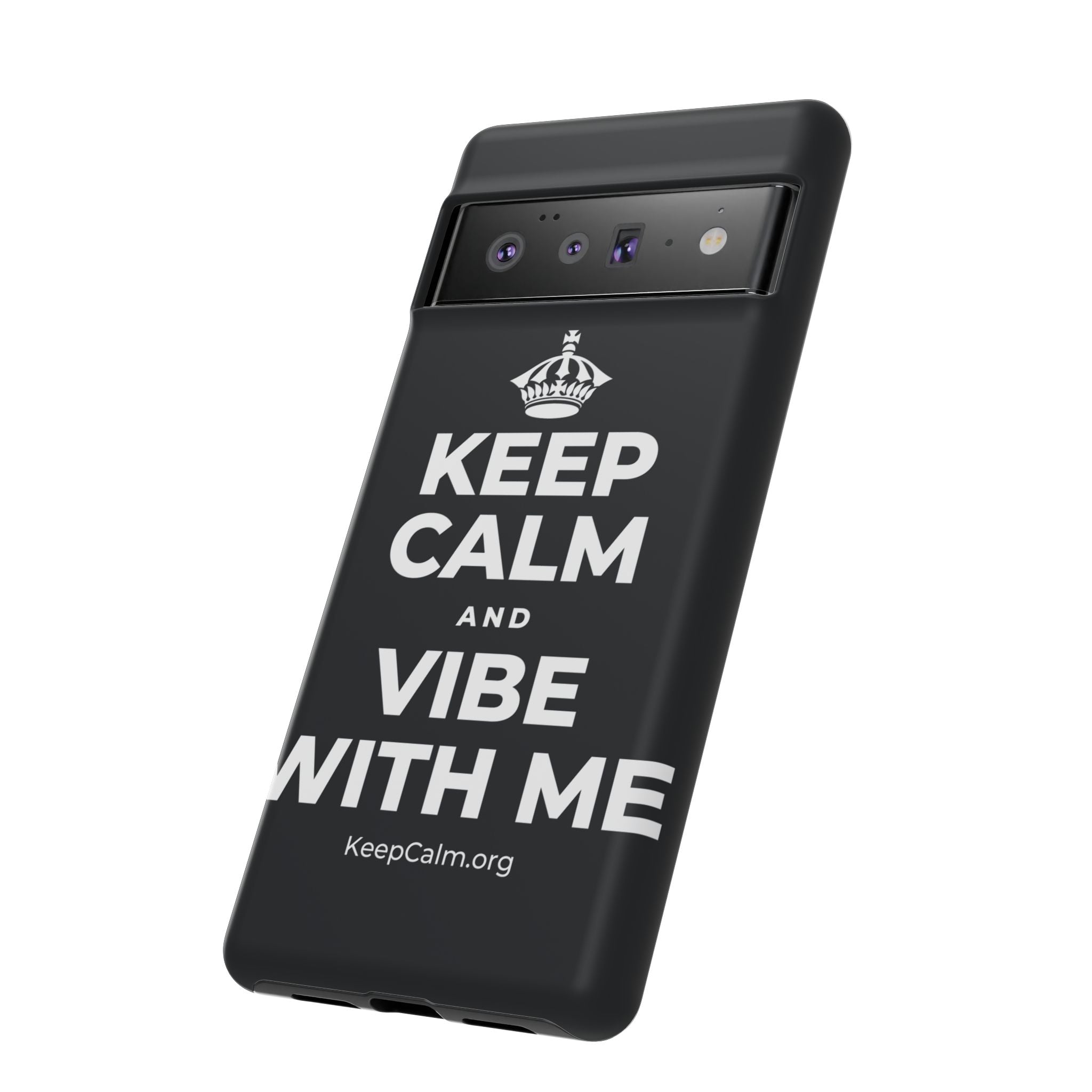 KEEP CALM AND VIBE WITH ME Phone Case (Dark)