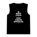 KEEP CALM Y HAZ COSAS DIFÍCILES Tank Top