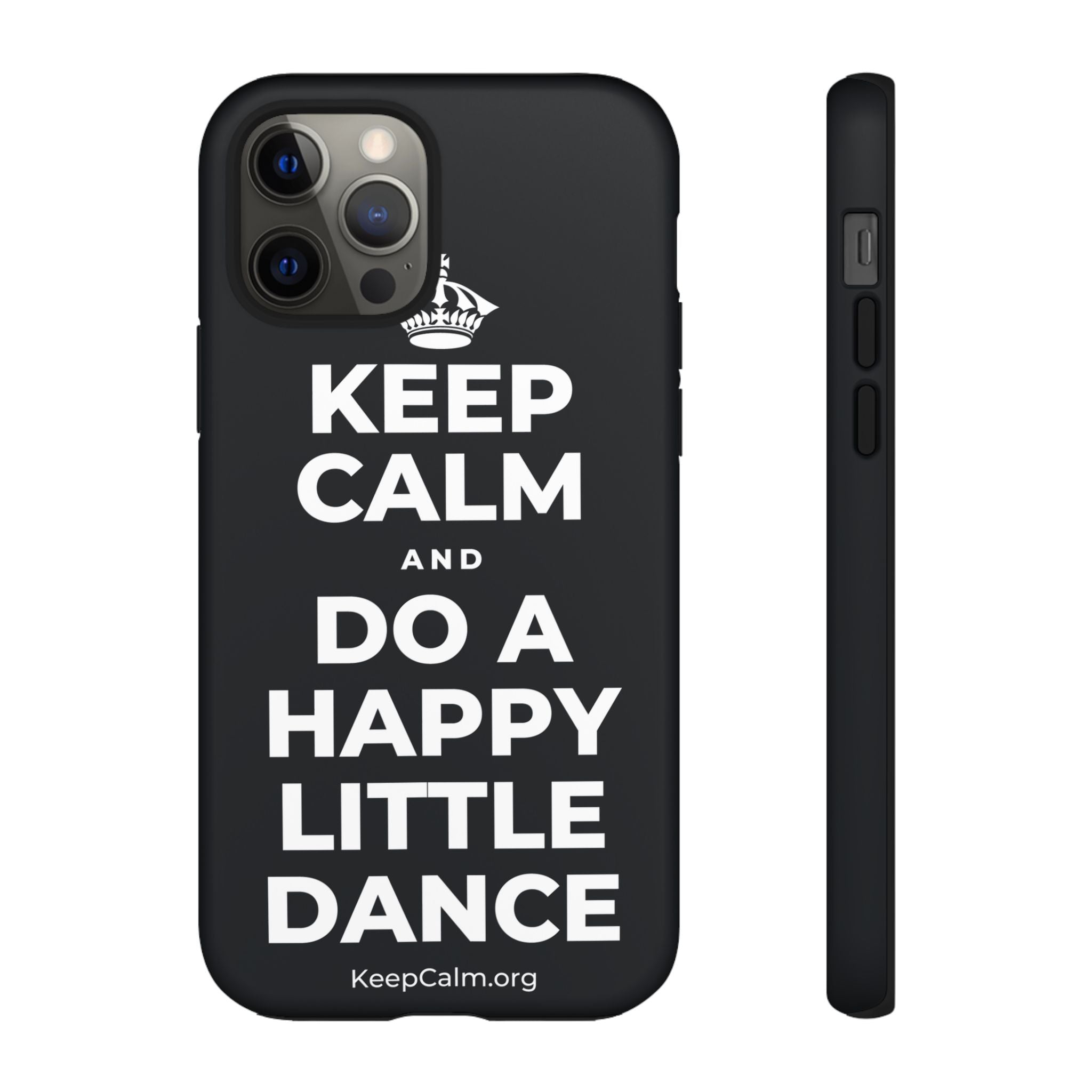 KEEP CALM AND DO A HAPPY LITTLE DANCE Phone Case (Dark)