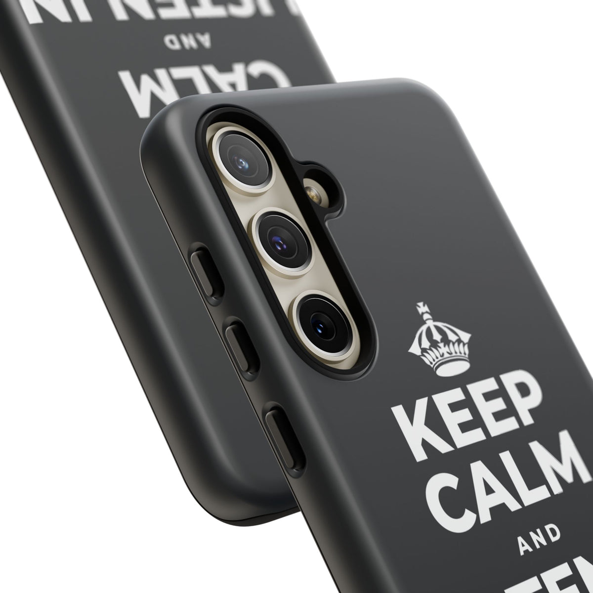 KEEP CALM AND LISTEN IN THE DARK Phone Case (Dark)