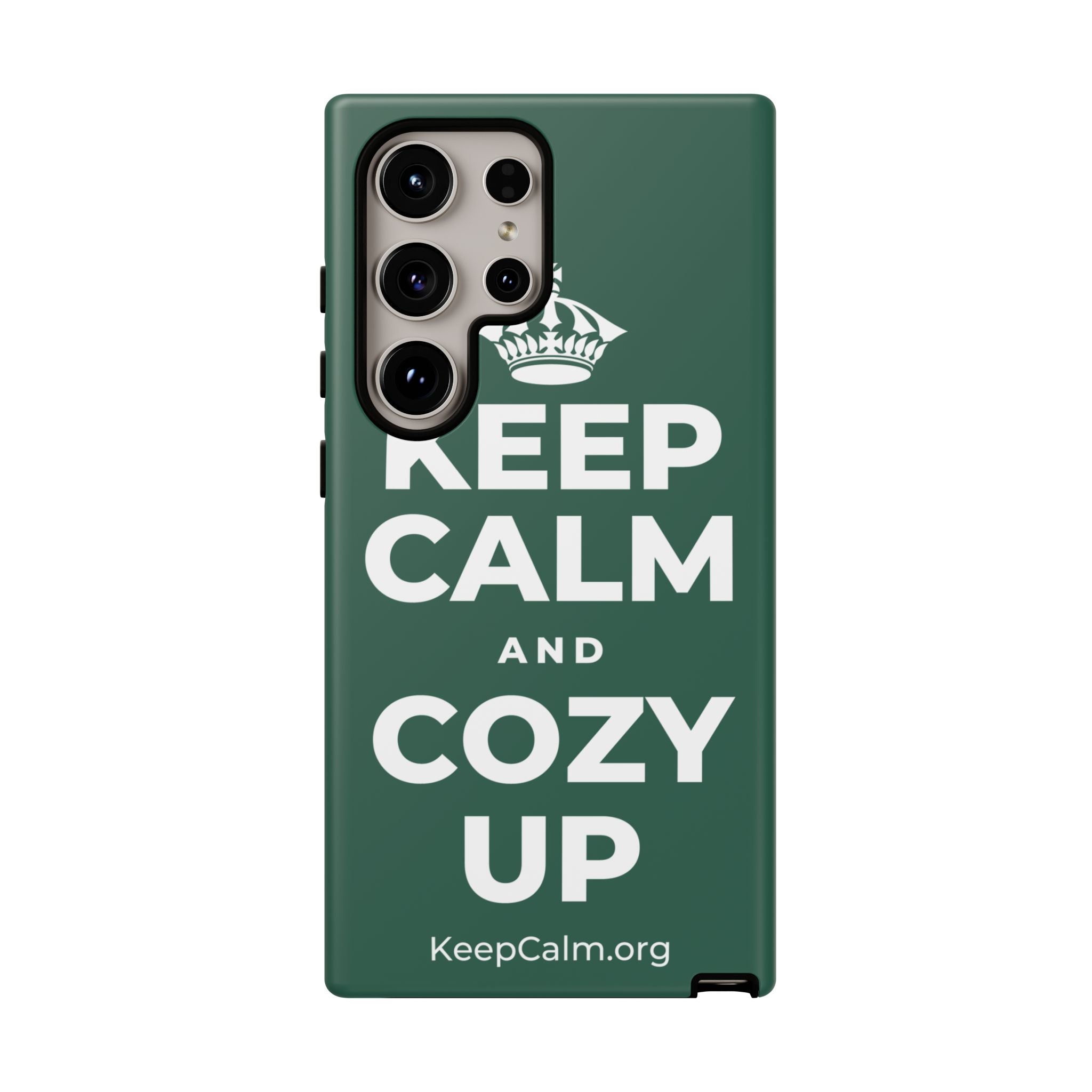 KEEP CALM AND COZY UP Phone Case