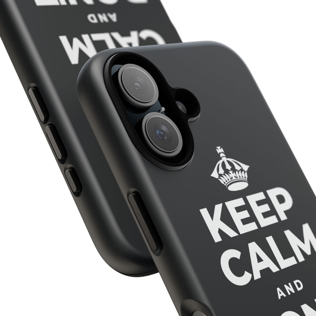 KEEP CALM AND DON'T TRIP OUT Phone Case (Dark)