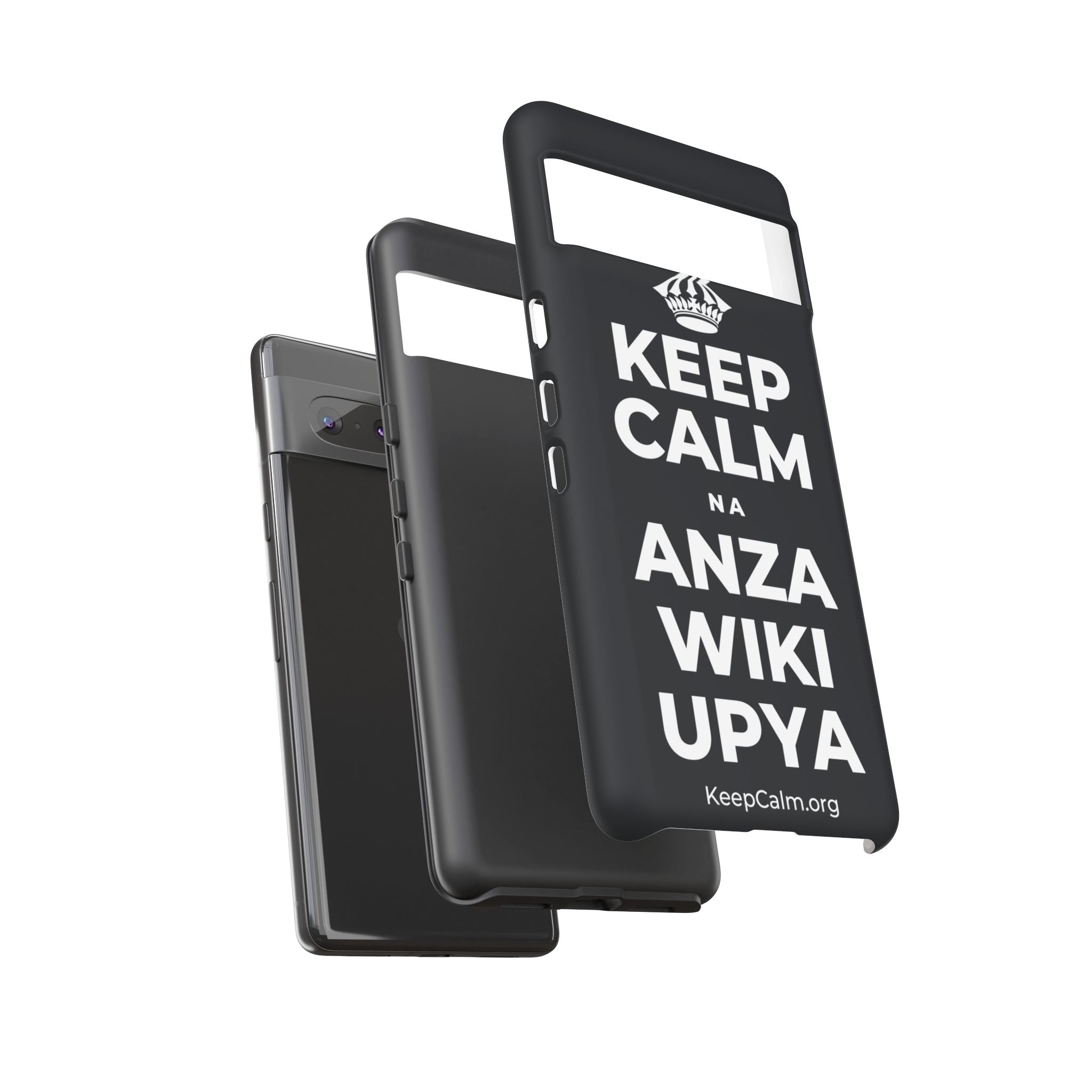KEEP CALM NA ANZA WIKI UPYA Phone Case (Dark)