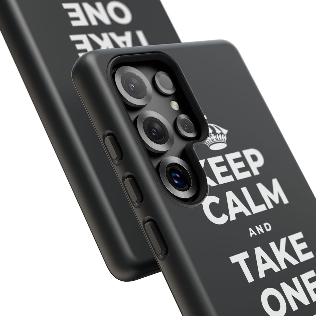 KEEP CALM AND TAKE ONE BREATH AT A TIME Phone Case (Dark)