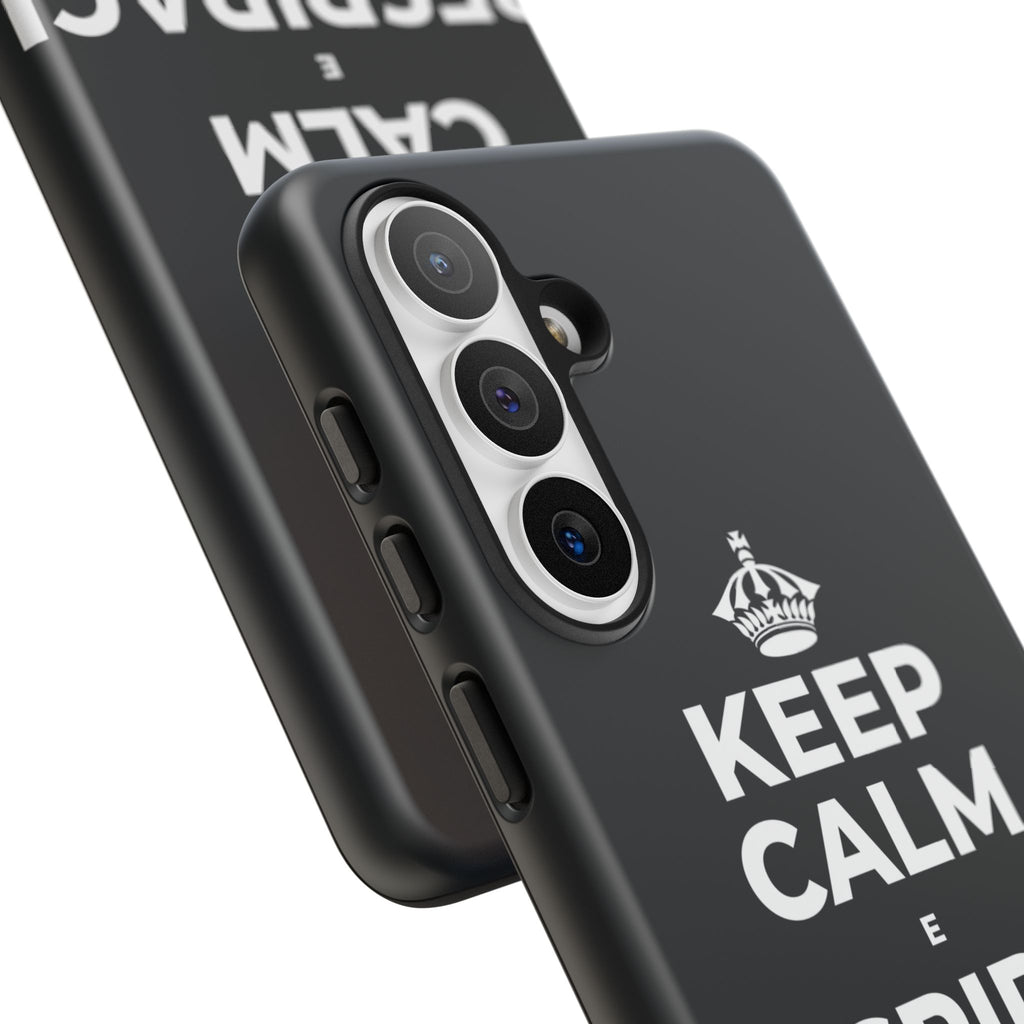 KEEP CALM E RESPIRACI SOPRA Phone Case (Dark)