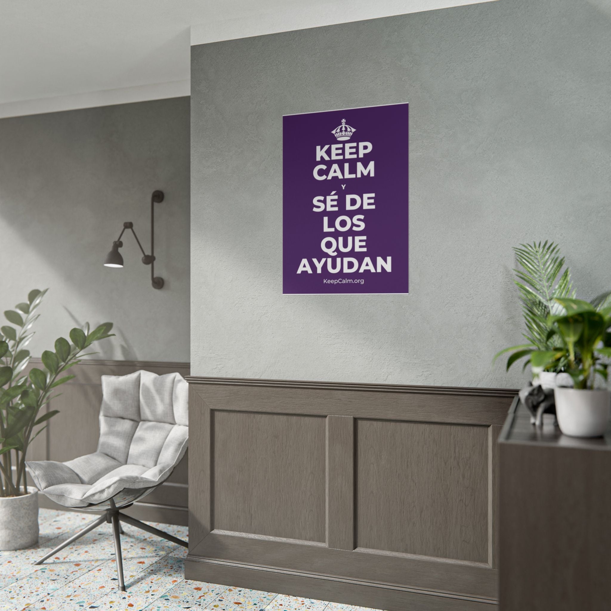 KEEP CALM Y SÉ DE LOS QUE AYUDAN Poster