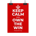 KEEP CALM AND OWN THE WIN Poster