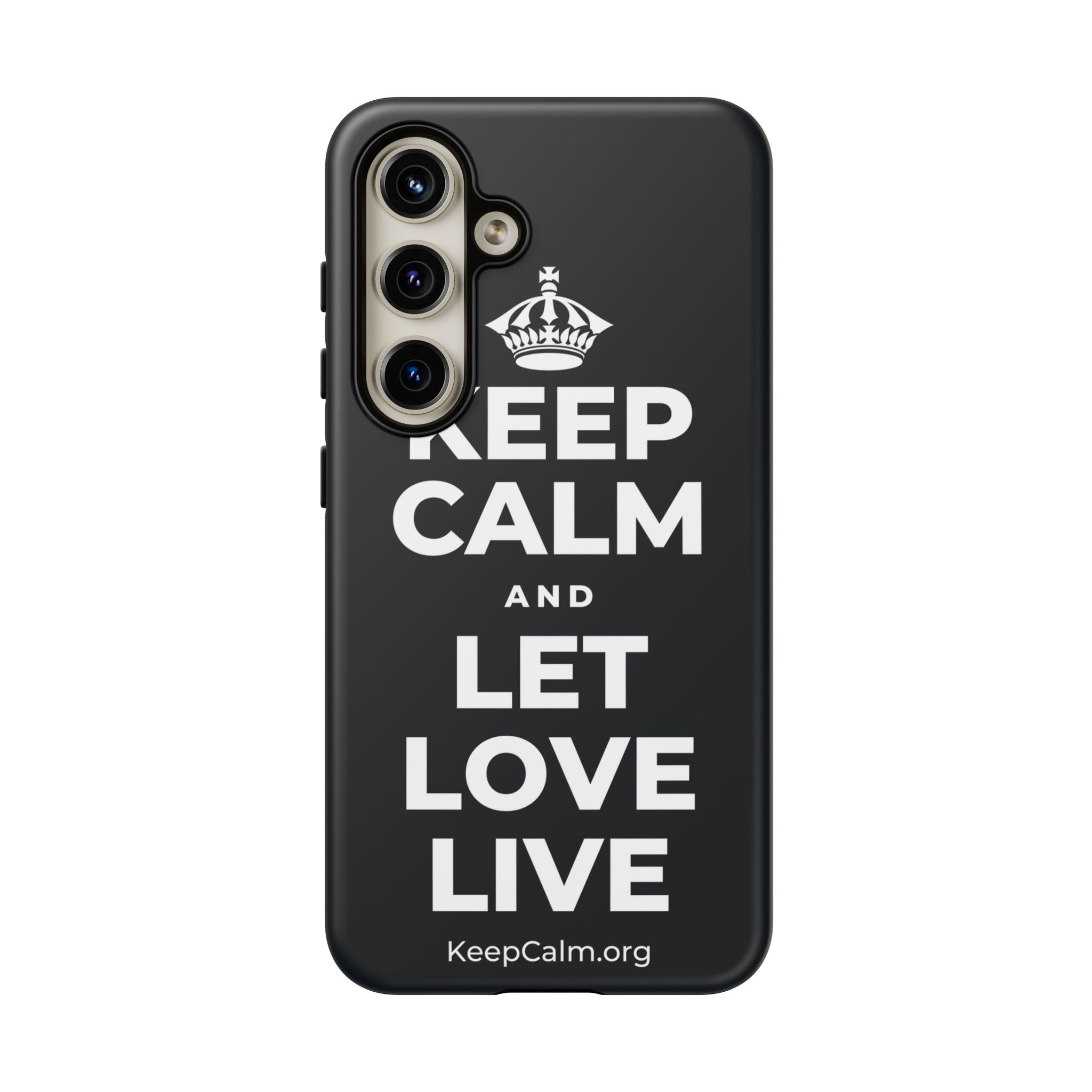 KEEP CALM AND LET LOVE LIVE Phone Case (Dark)