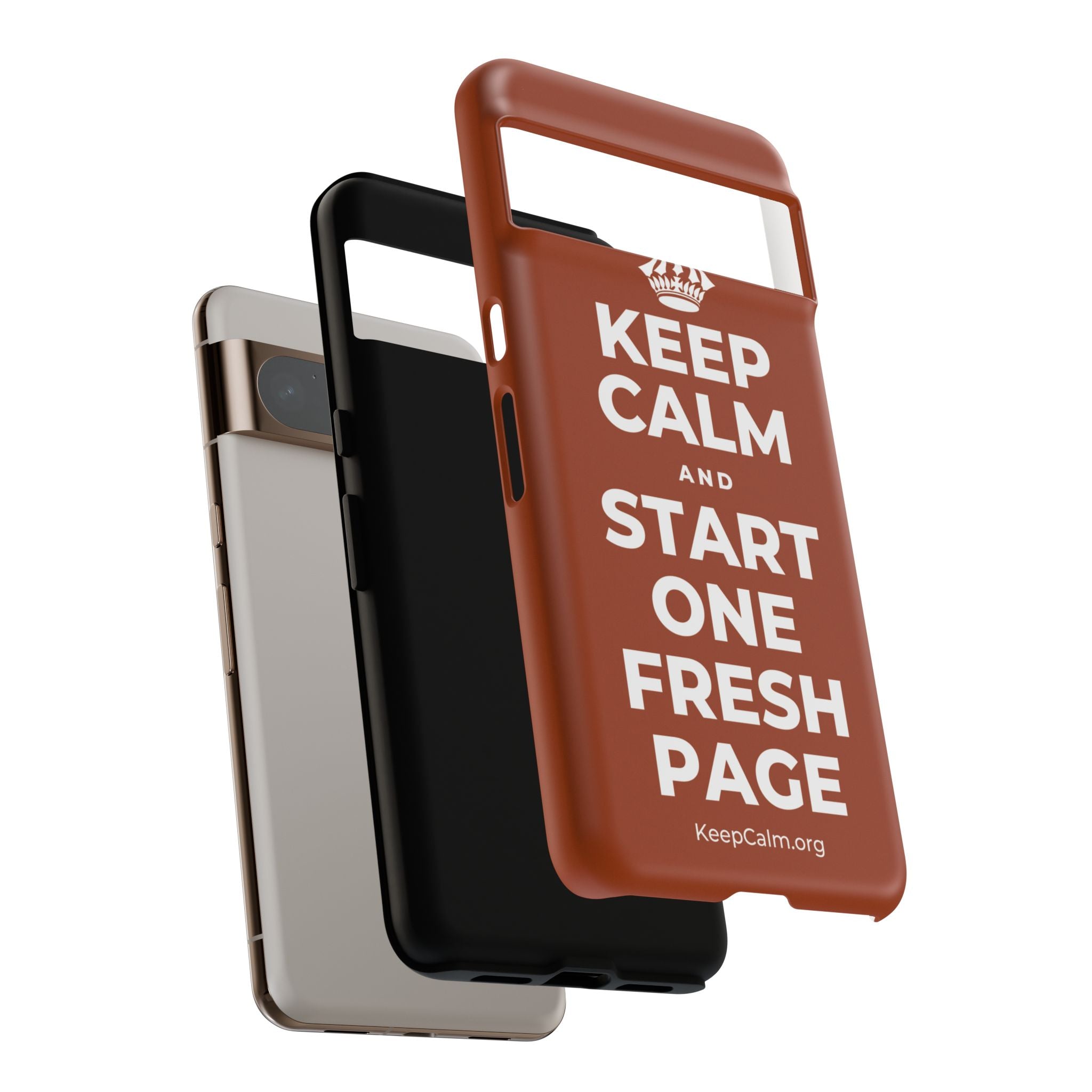 KEEP CALM AND START ONE FRESH PAGE Phone Case