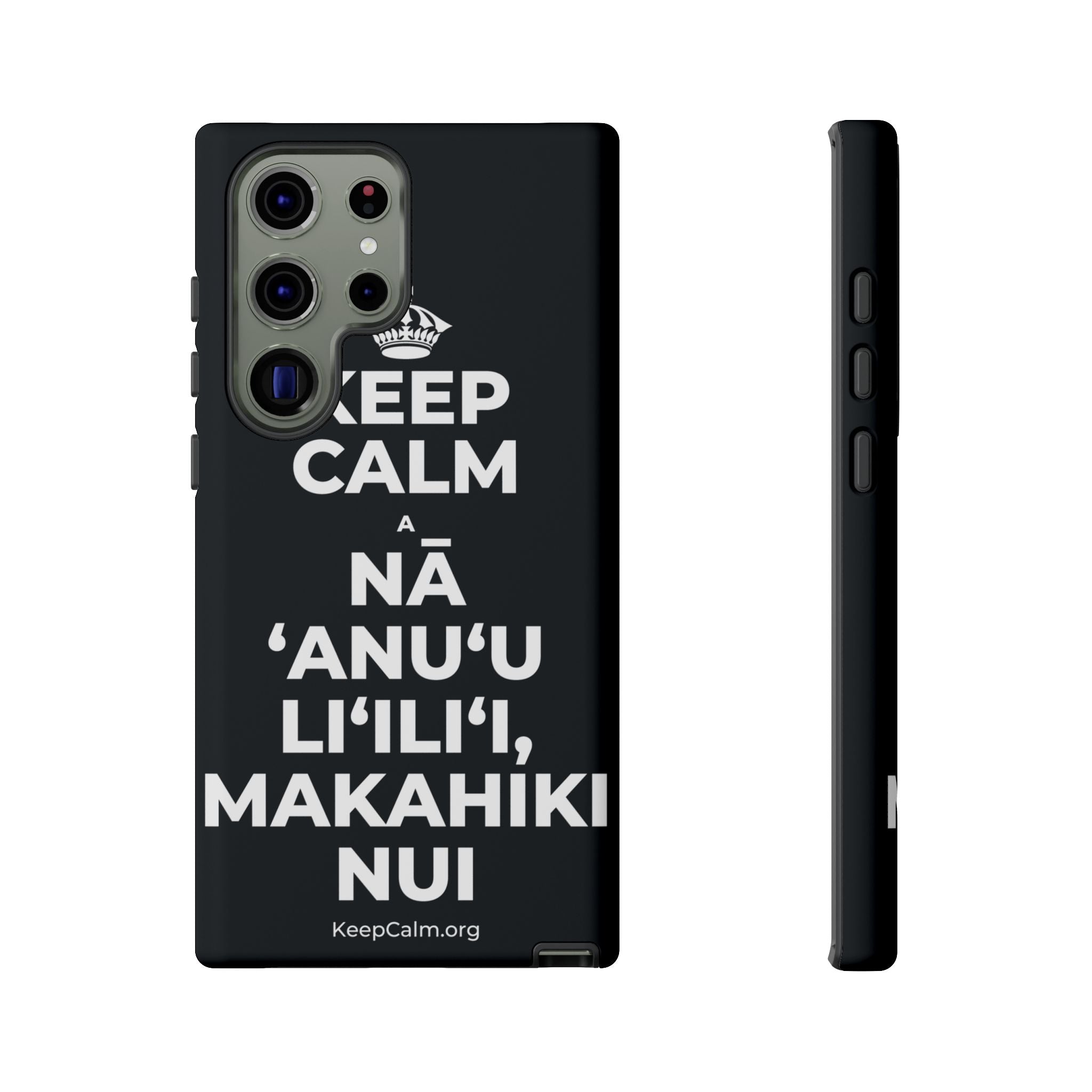 KEEP CALM A NĀ ʻANUʻU LIʻILIʻI, MAKAHIKI NUI Phone Case (Dark)