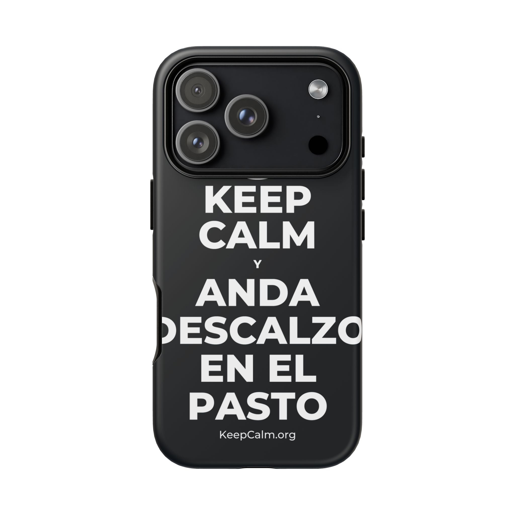 KEEP CALM Y ANDA DESCALZO EN EL PASTO Phone Case (Dark)