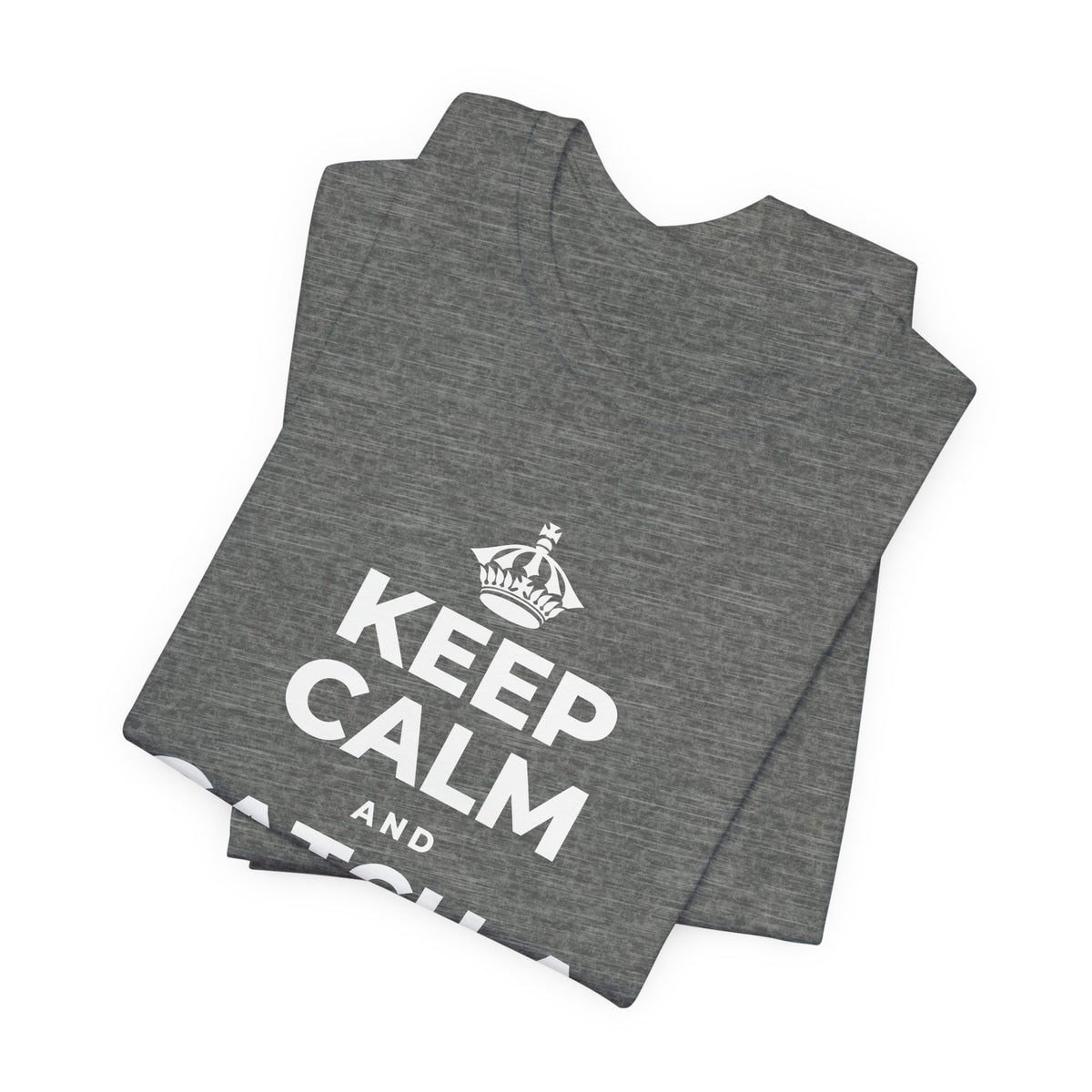 KEEP CALM AND CATCH A SEA BREEZE T-Shirt (Baby Blue–Silver)