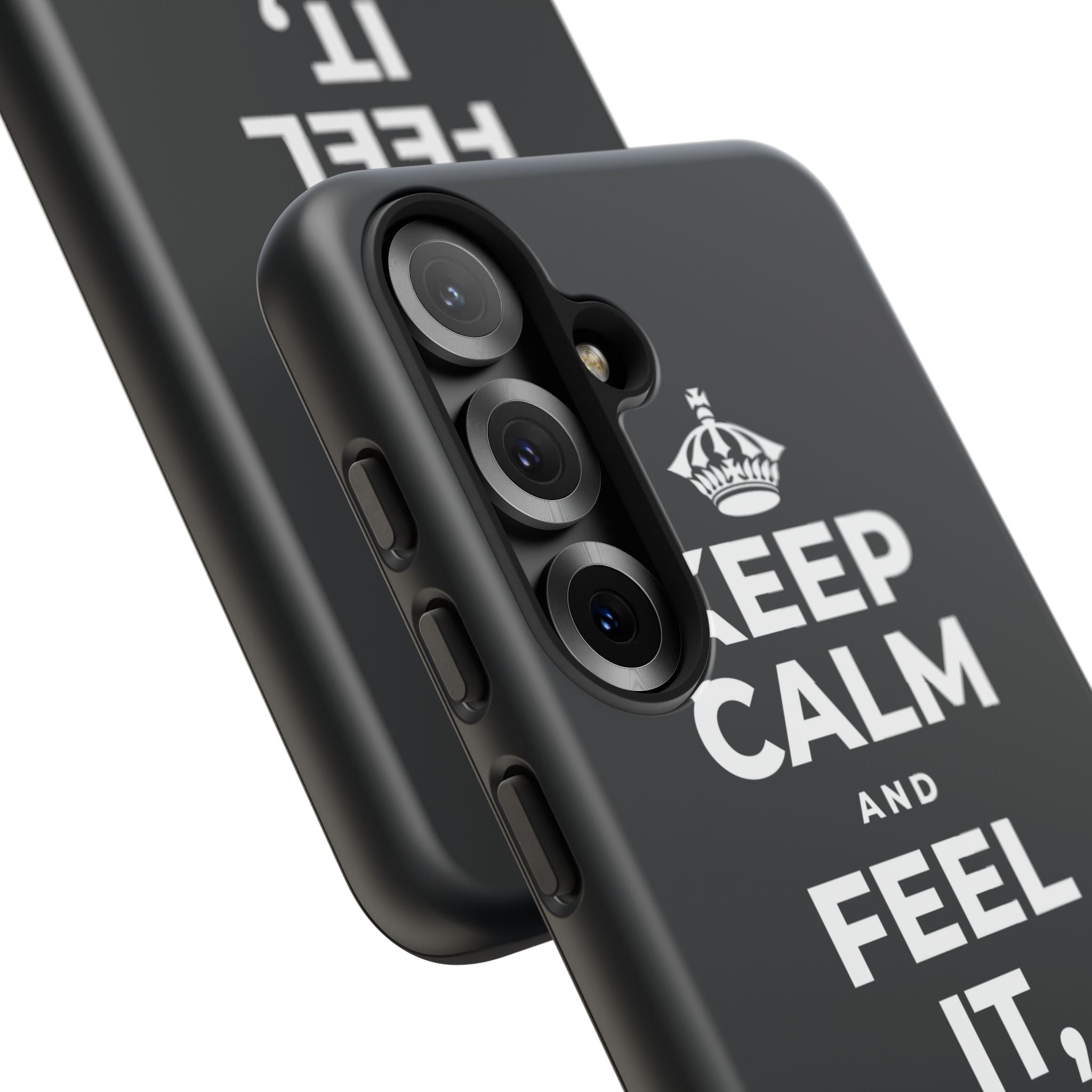 KEEP CALM AND FEEL IT, NOT FEED IT Phone Case (Dark)