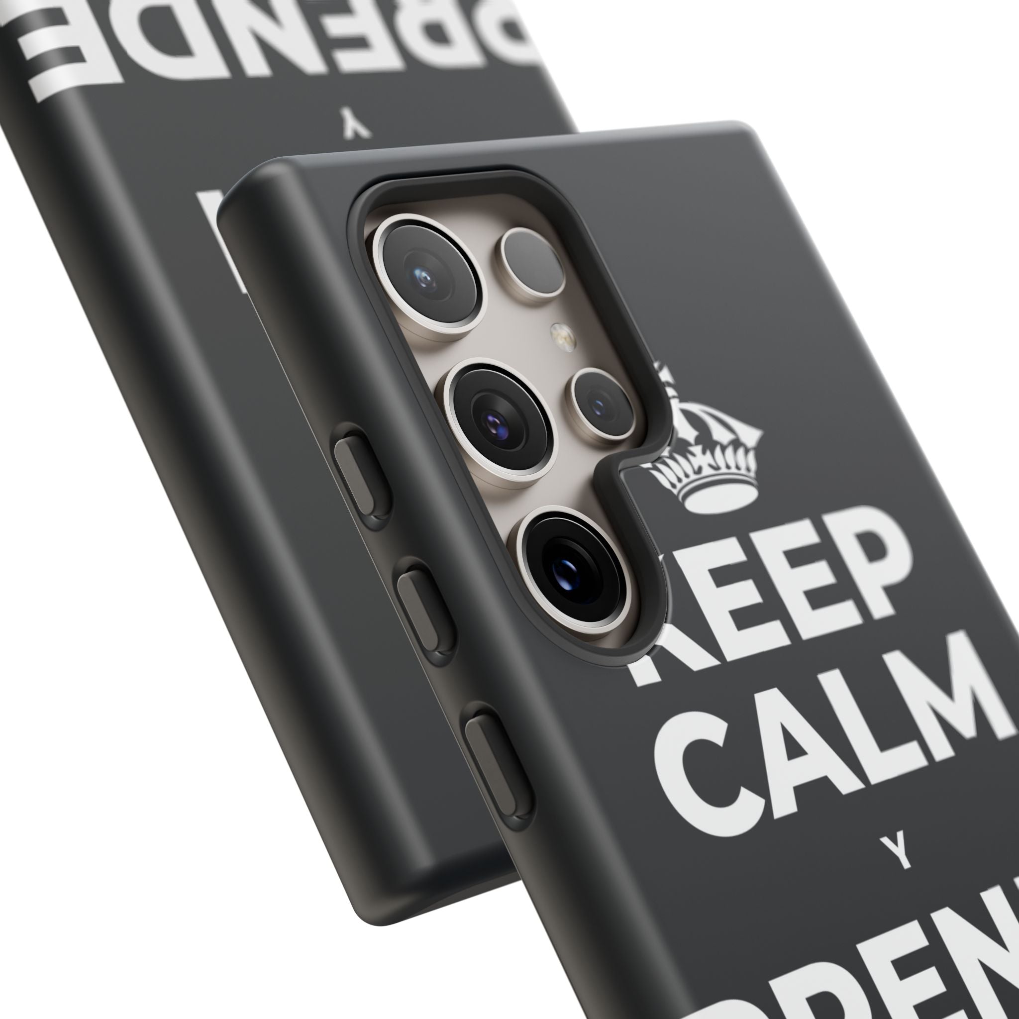 KEEP CALM Y PRENDE UNA VELA Phone Case (Dark)