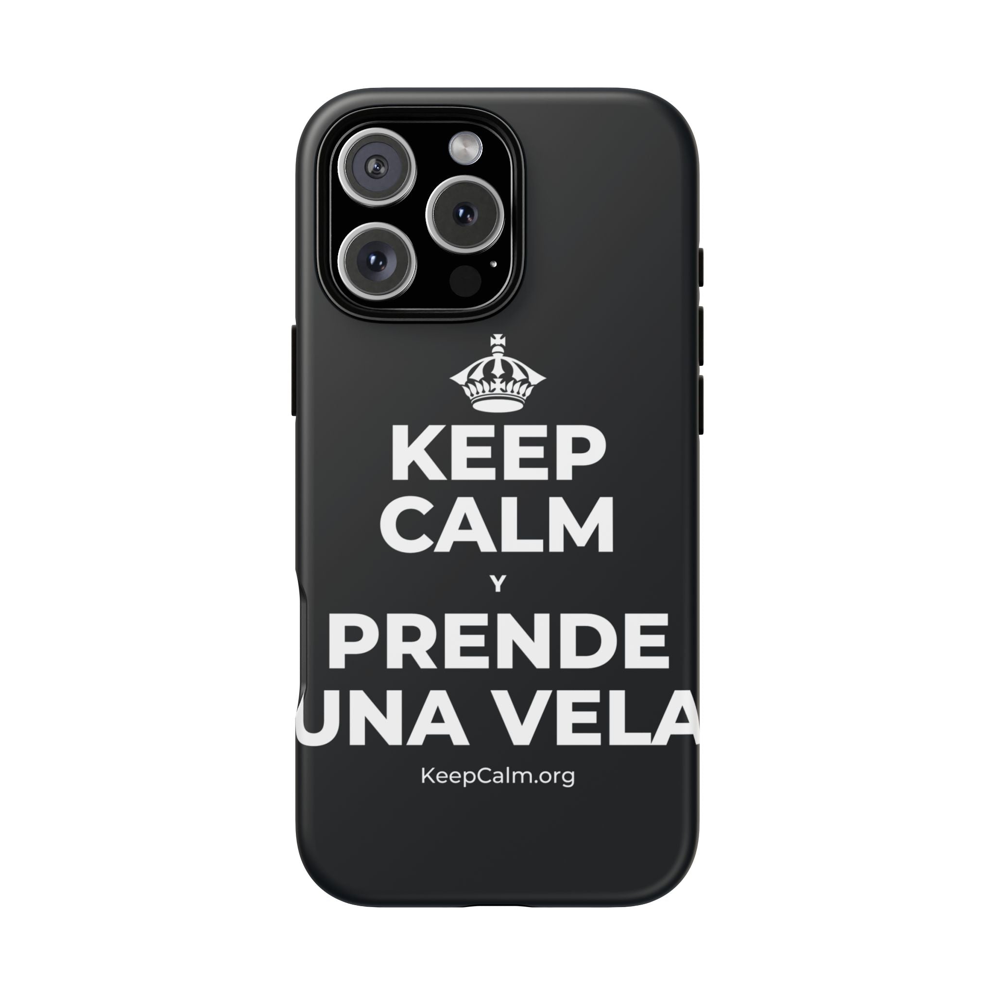 KEEP CALM Y PRENDE UNA VELA Phone Case (Dark)