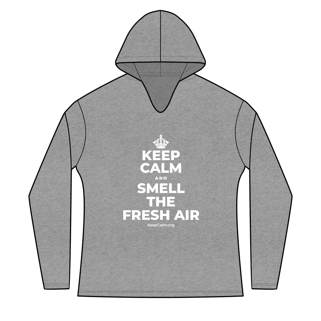KEEP CALM AND SMELL THE FRESH AIR Women's Long Sleeve Hoodie