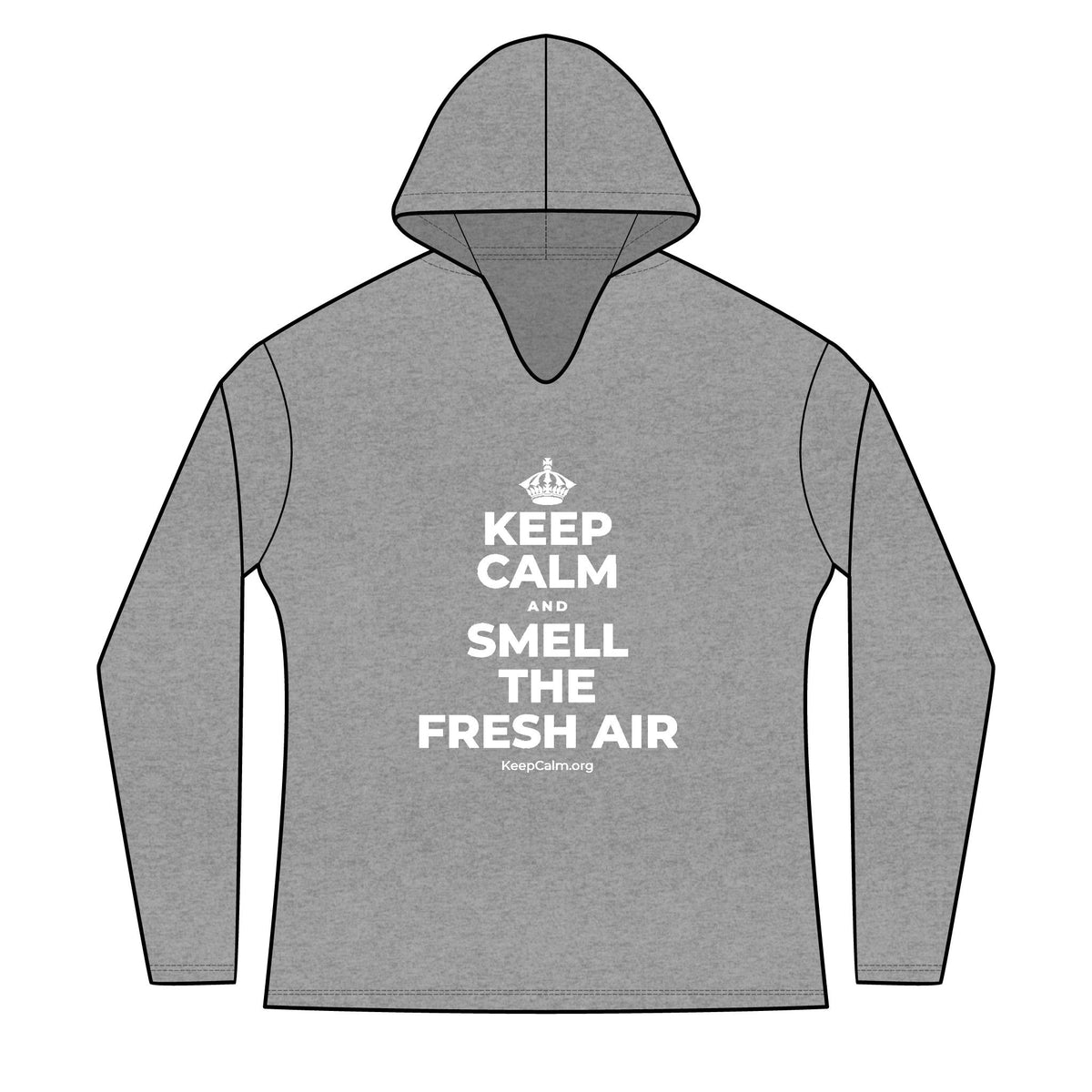KEEP CALM AND SMELL THE FRESH AIR Women's Long Sleeve Hoodie