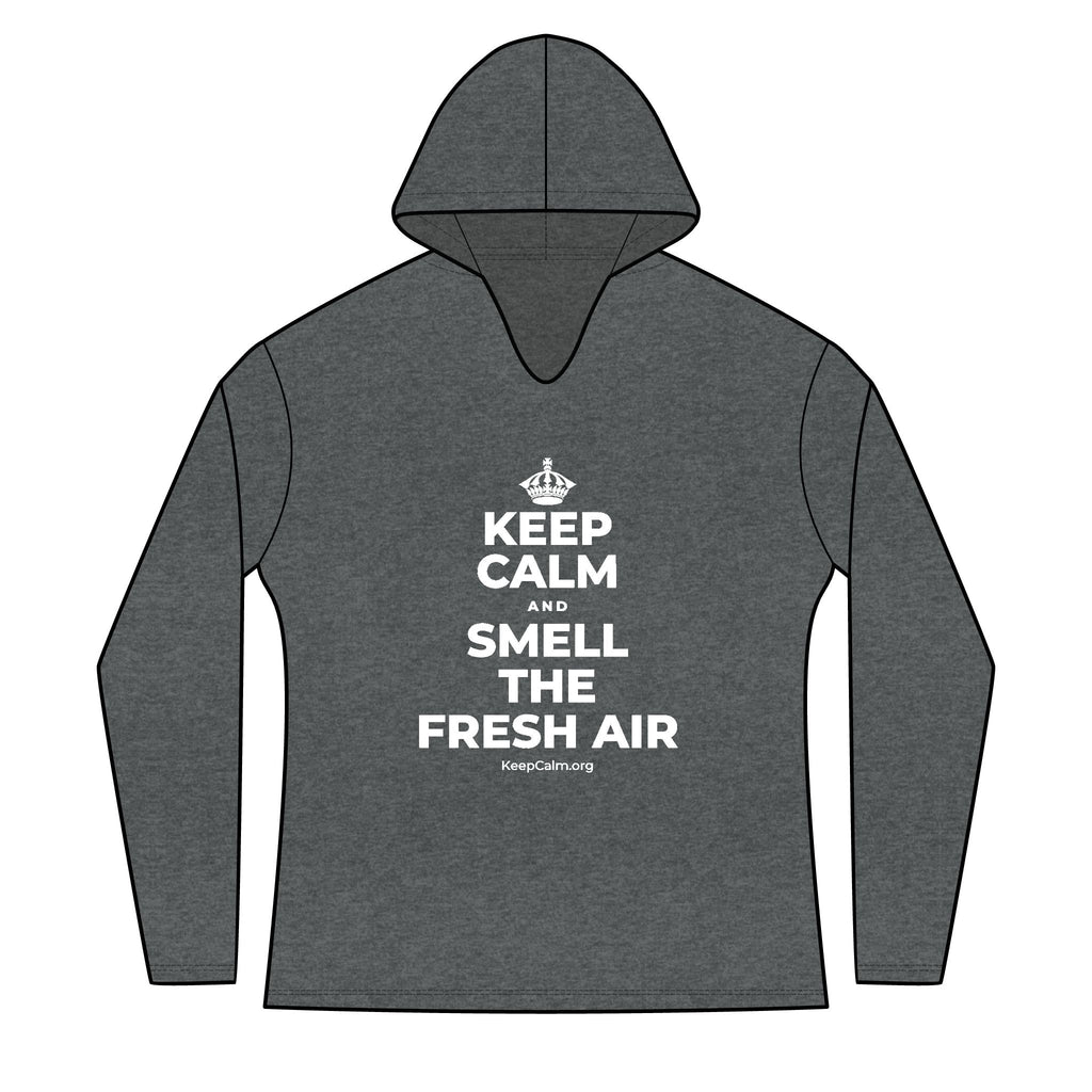 KEEP CALM AND SMELL THE FRESH AIR Women's Long Sleeve Hoodie