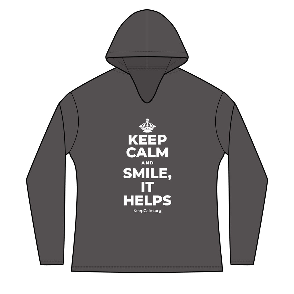 KEEP CALM AND SMILE, IT HELPS Women's Long Sleeve Hoodie