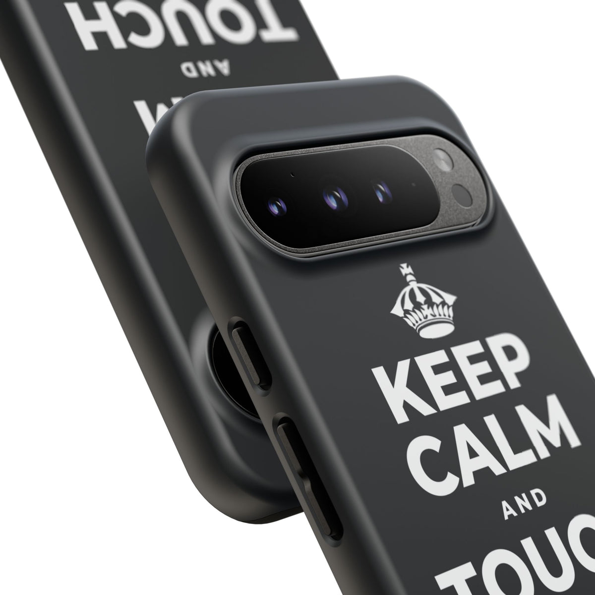 KEEP CALM AND TOUCH SOME GRASS Phone Case (Dark)