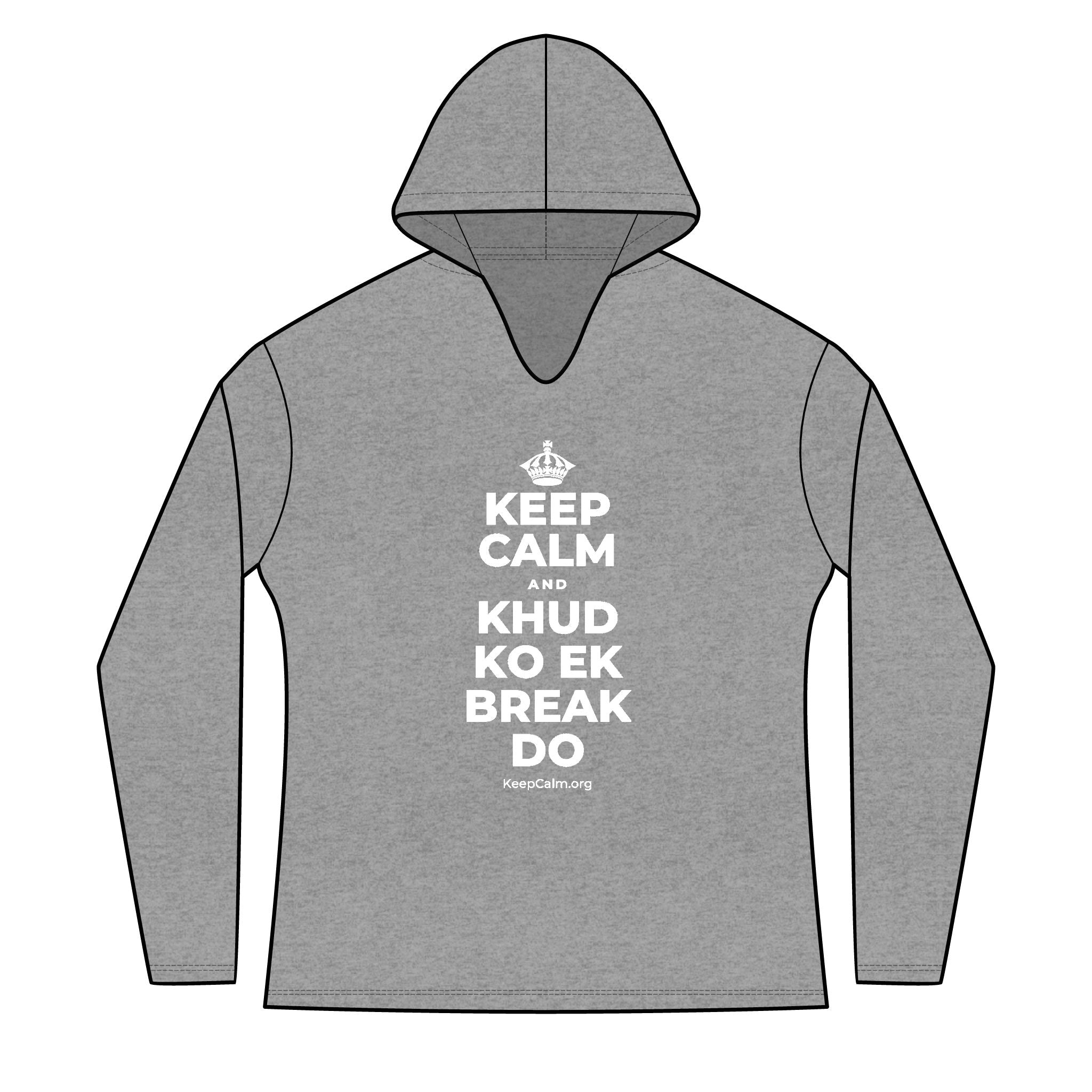 KEEP CALM AND KHUD KO EK BREAK DO Women's Long Sleeve Hoodie