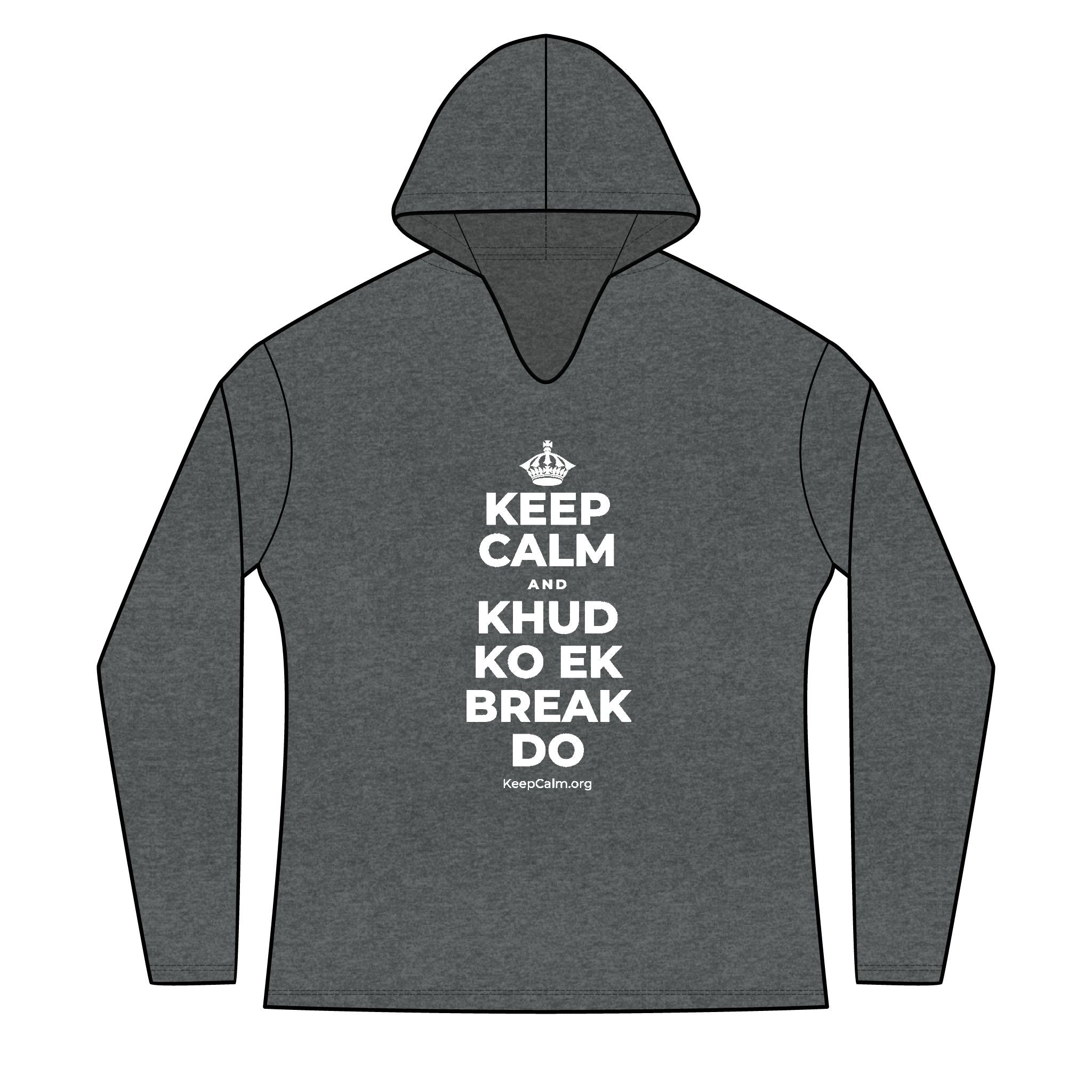 KEEP CALM AND KHUD KO EK BREAK DO Women's Long Sleeve Hoodie