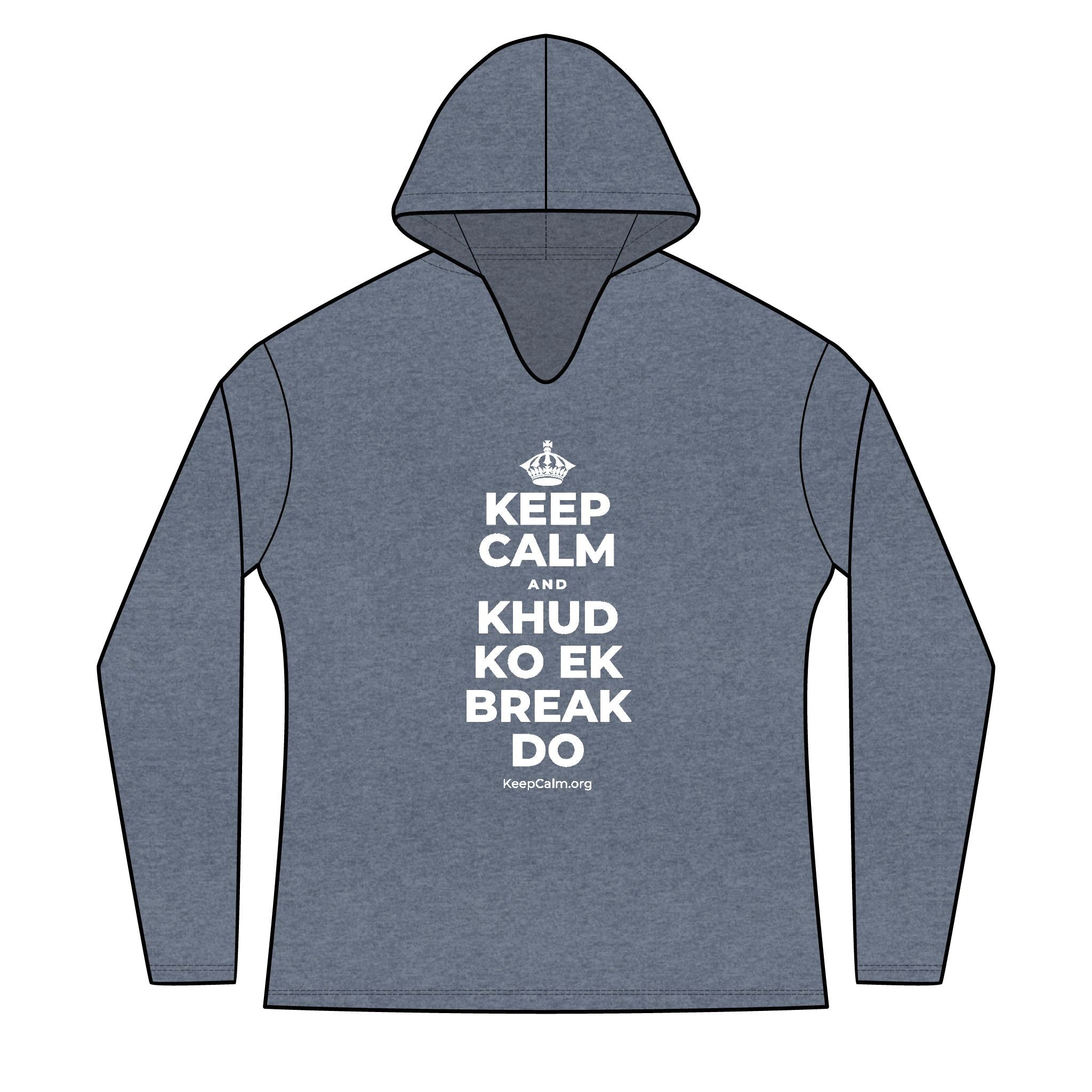 KEEP CALM AND KHUD KO EK BREAK DO Women's Long Sleeve Hoodie