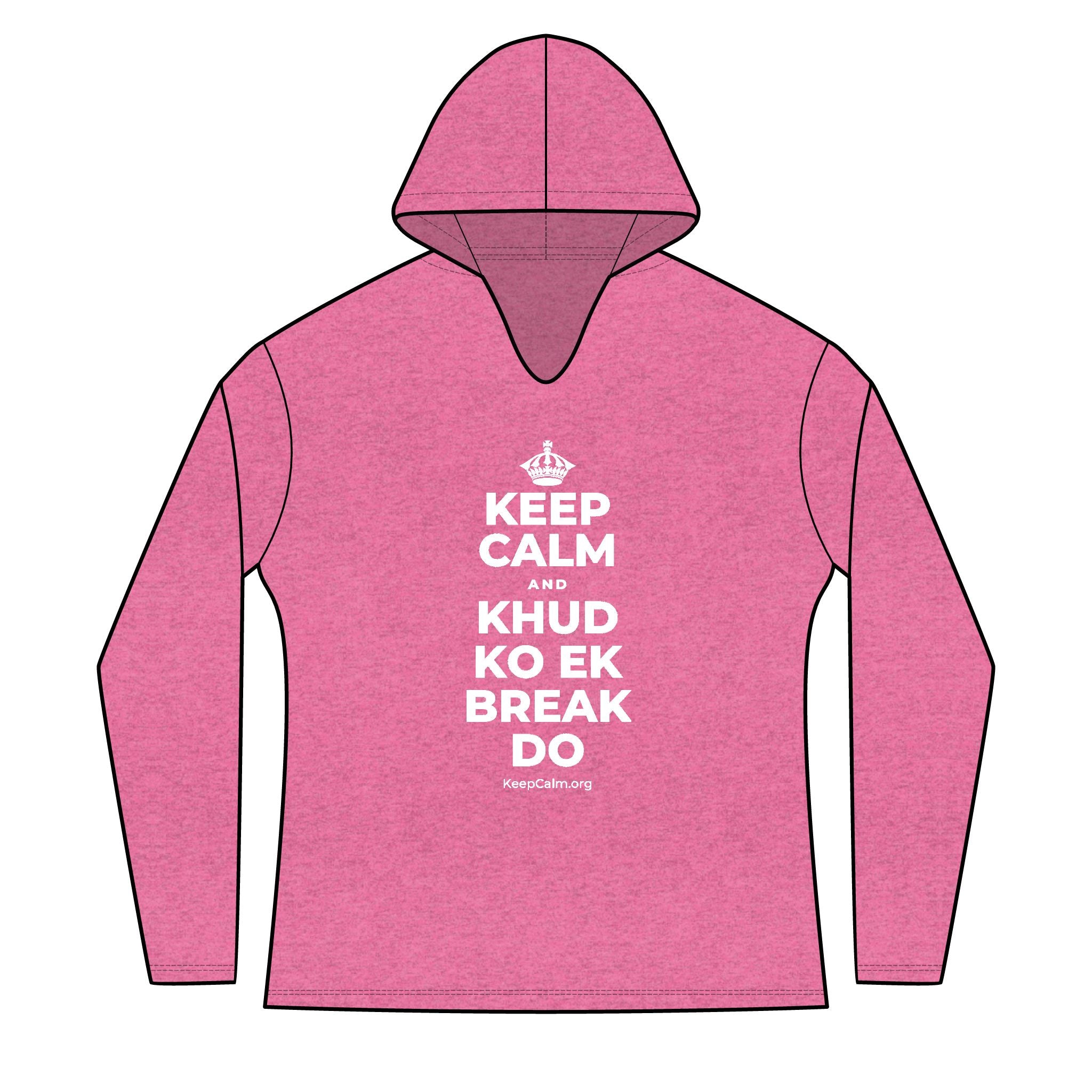 KEEP CALM AND KHUD KO EK BREAK DO Women's Long Sleeve Hoodie