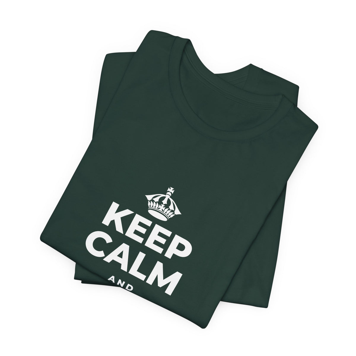 KEEP CALM AND FREE YOURSELF T-Shirt (White–Asphalt)