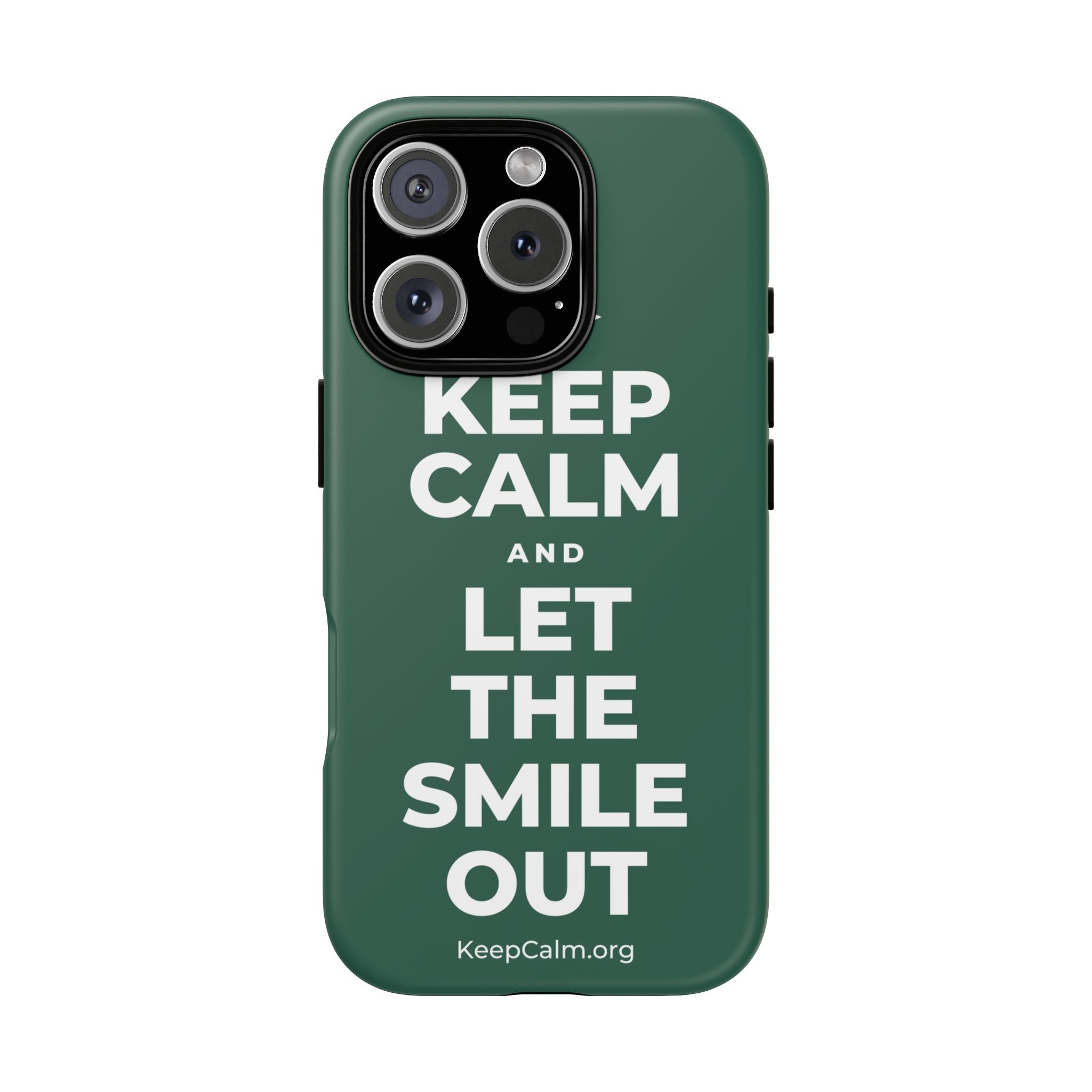 KEEP CALM AND LET THE SMILE OUT Phone Case