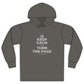 KEEP CALM AND TURN THE PAGE Organic Hoodie Tee
