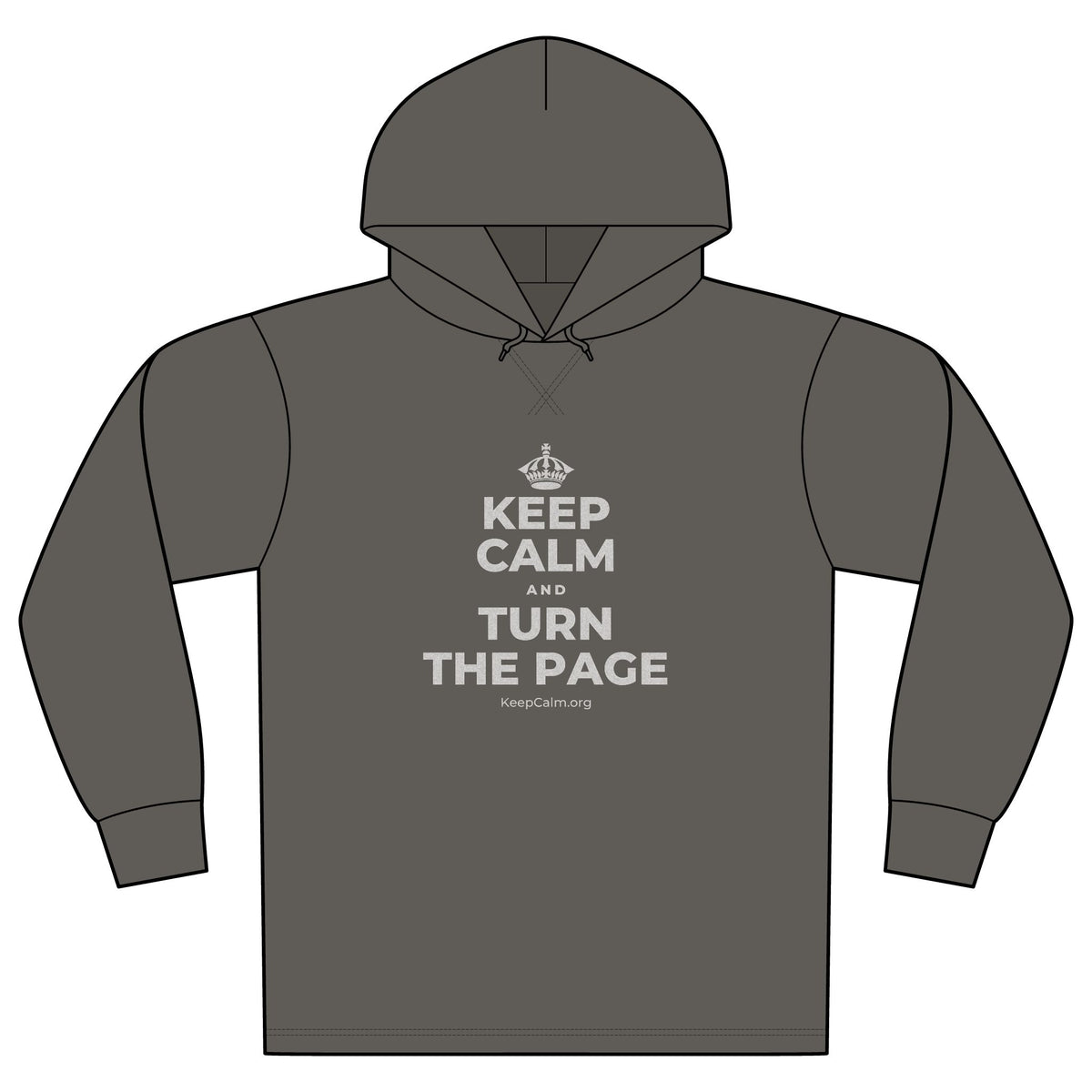 KEEP CALM AND TURN THE PAGE Organic Hoodie Tee
