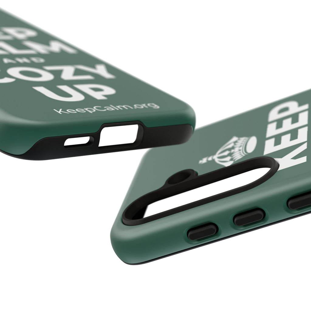 KEEP CALM AND COZY UP Phone Case