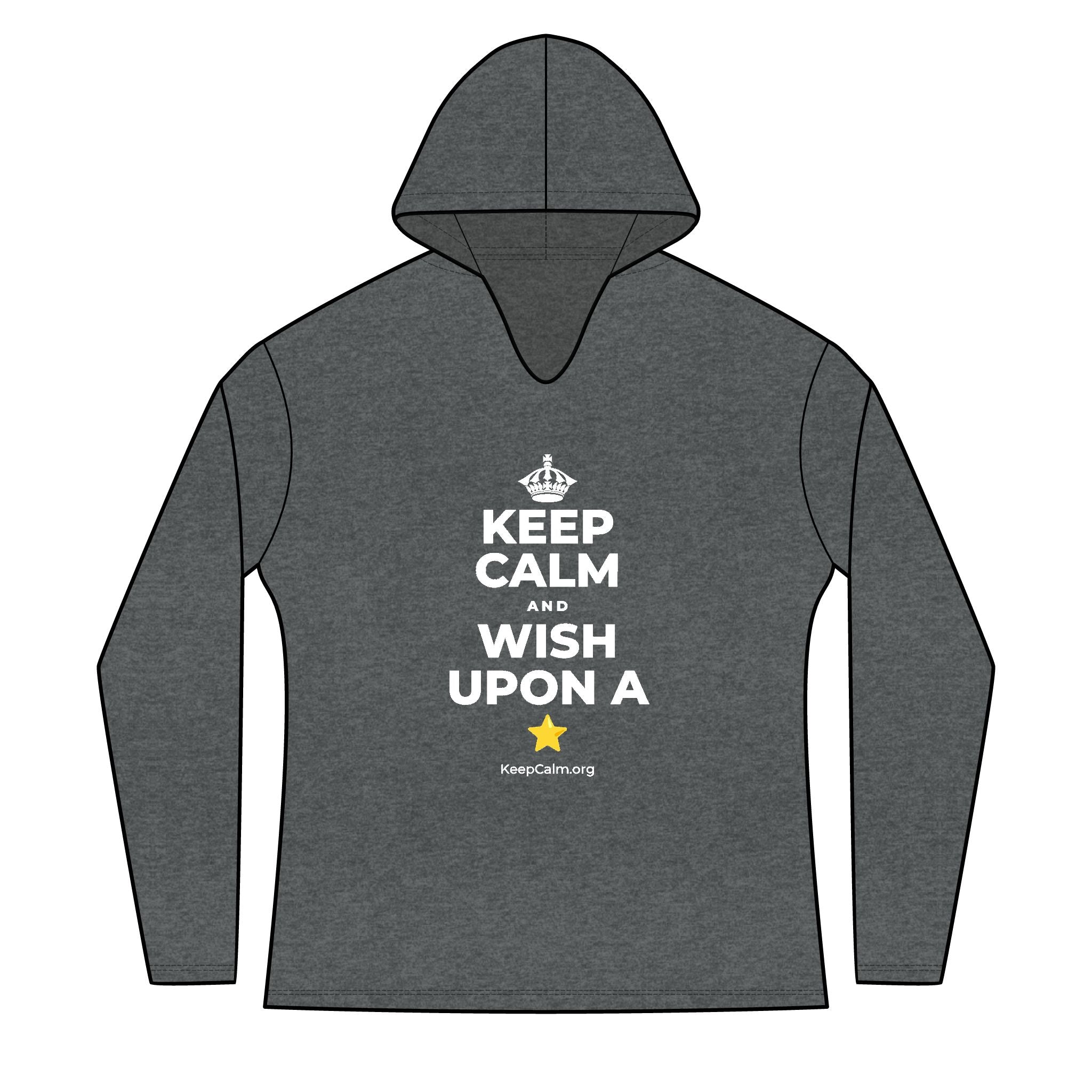 KEEP CALM AND WISH UPON A ⭐ Women's Long Sleeve Hoodie