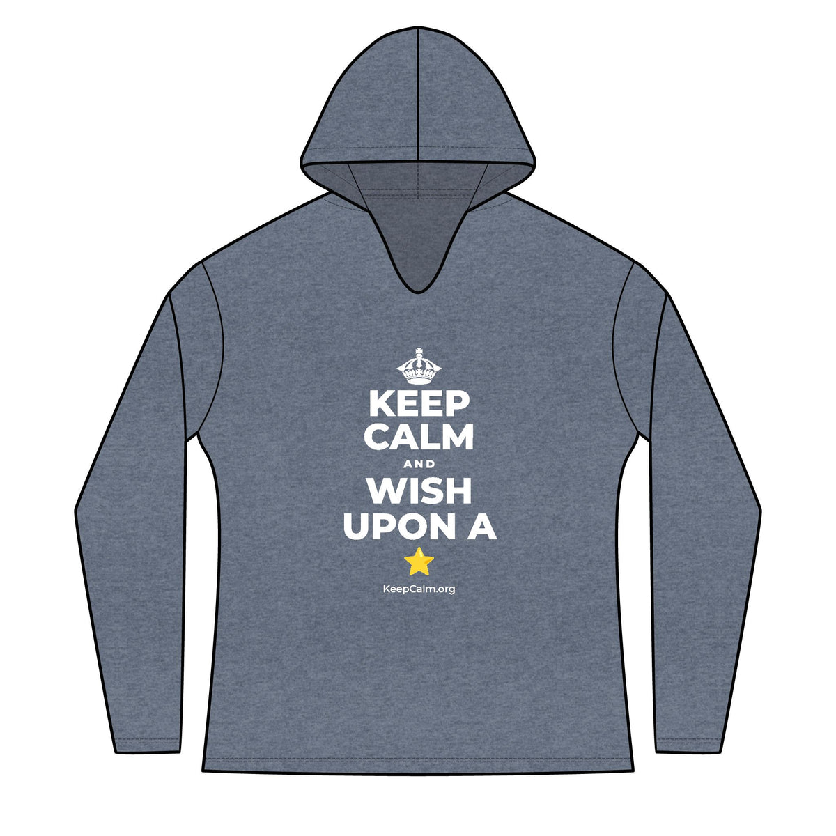 KEEP CALM AND WISH UPON A ⭐ Women's Long Sleeve Hoodie