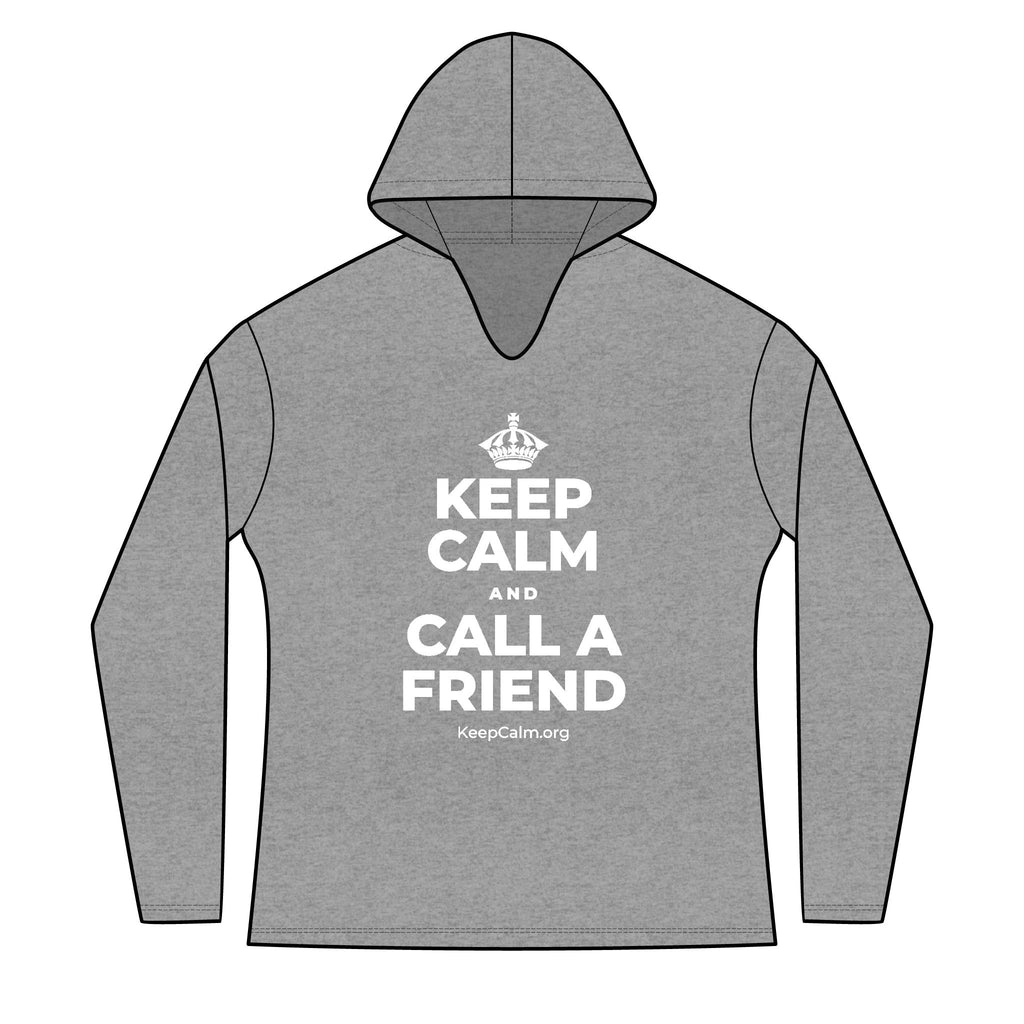 KEEP CALM AND CALL A FRIEND Women's Long Sleeve Hoodie