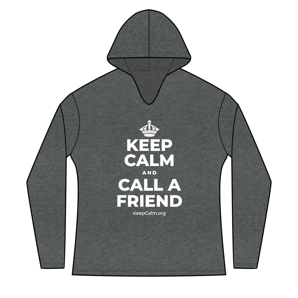 KEEP CALM AND CALL A FRIEND Women's Long Sleeve Hoodie