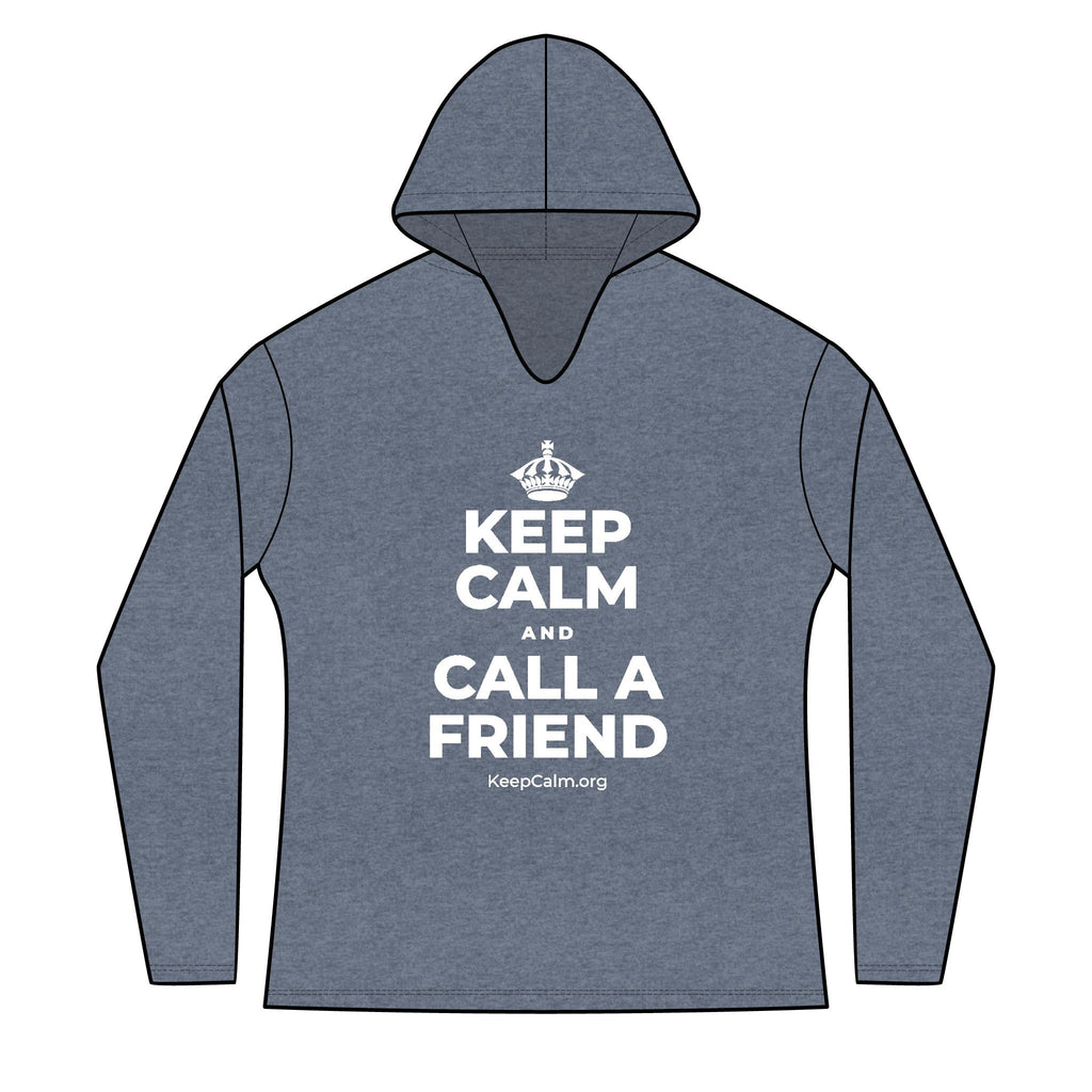 KEEP CALM AND CALL A FRIEND Women's Long Sleeve Hoodie