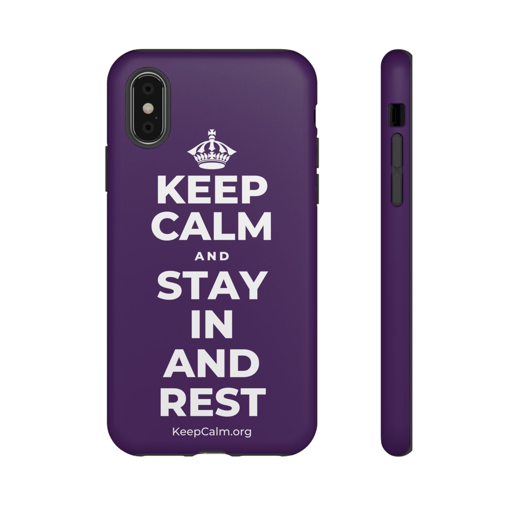 KEEP CALM AND STAY IN AND REST Phone Case