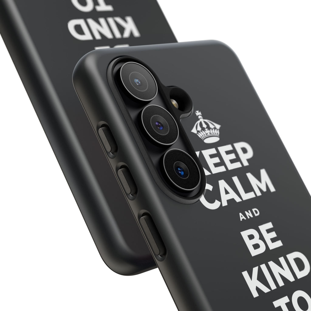 KEEP CALM AND BE KIND TO THE NEW KID Phone Case (Dark)