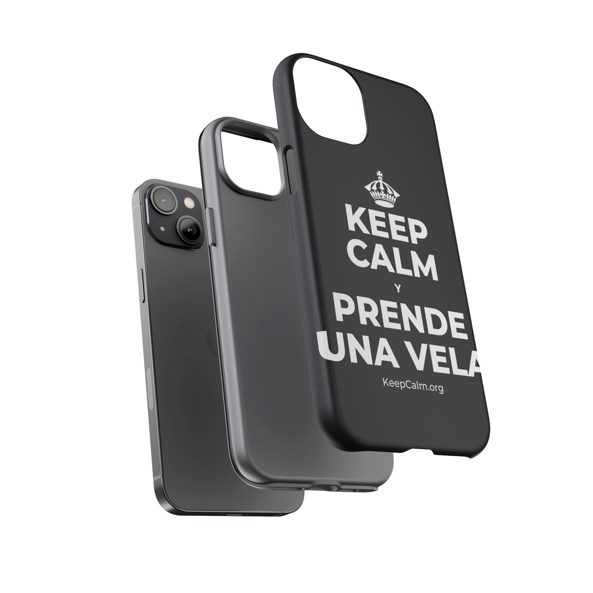 KEEP CALM Y PRENDE UNA VELA Phone Case (Dark)