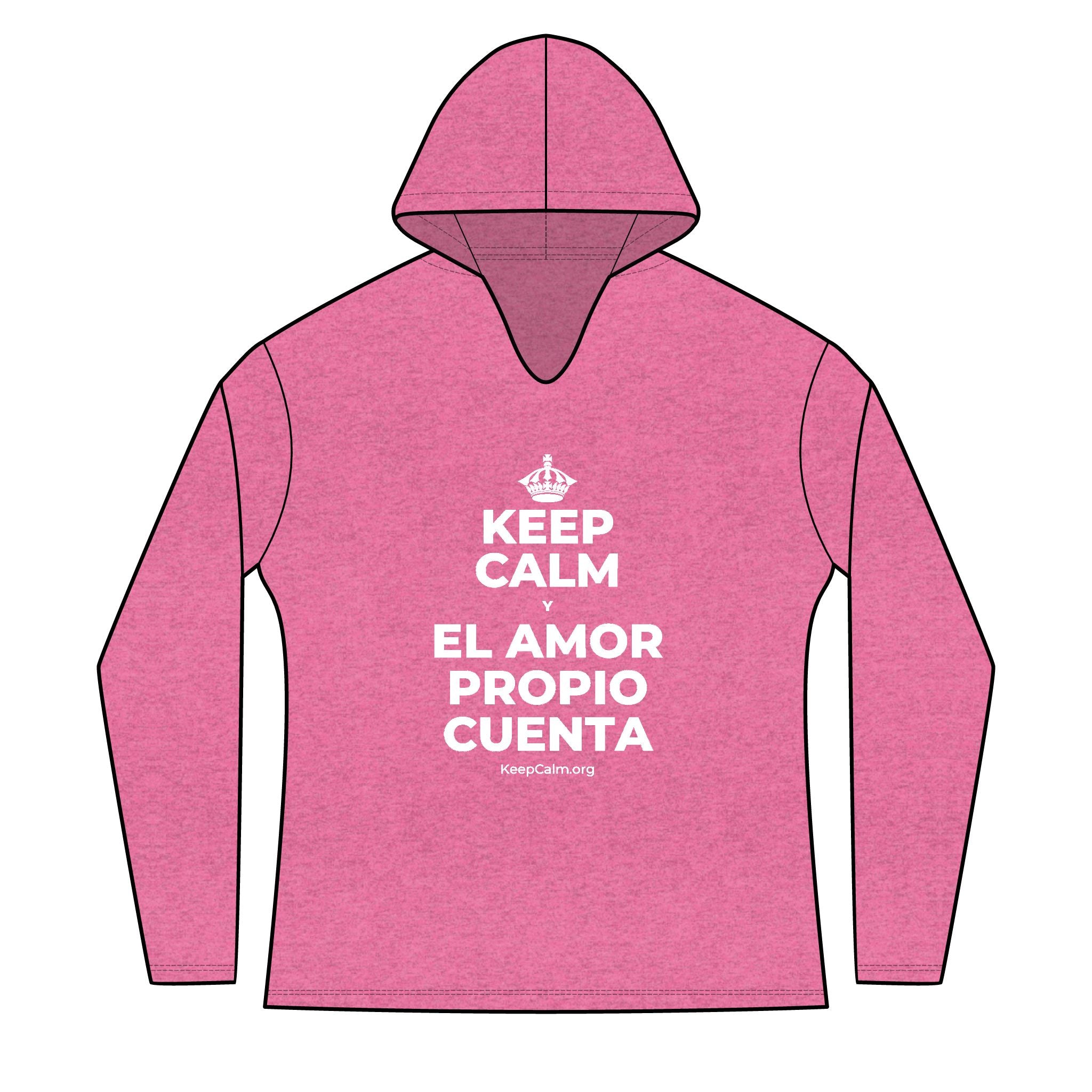 KEEP CALM Y EL AMOR PROPIO CUENTA Women's Long Sleeve Hoodie