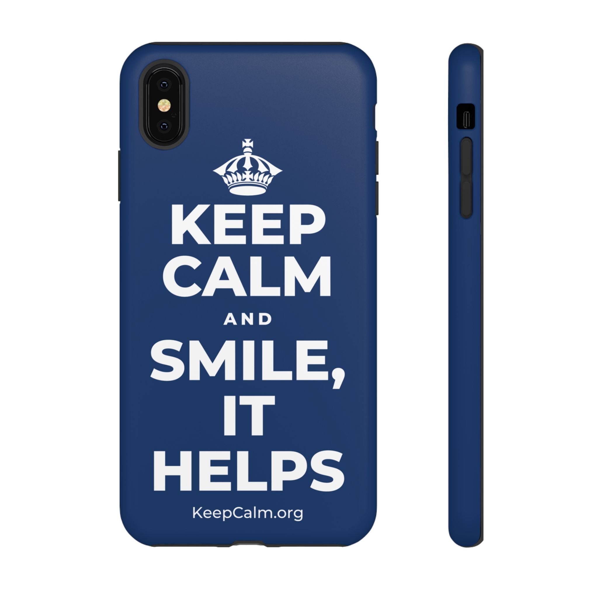KEEP CALM AND SMILE, IT HELPS Phone Case