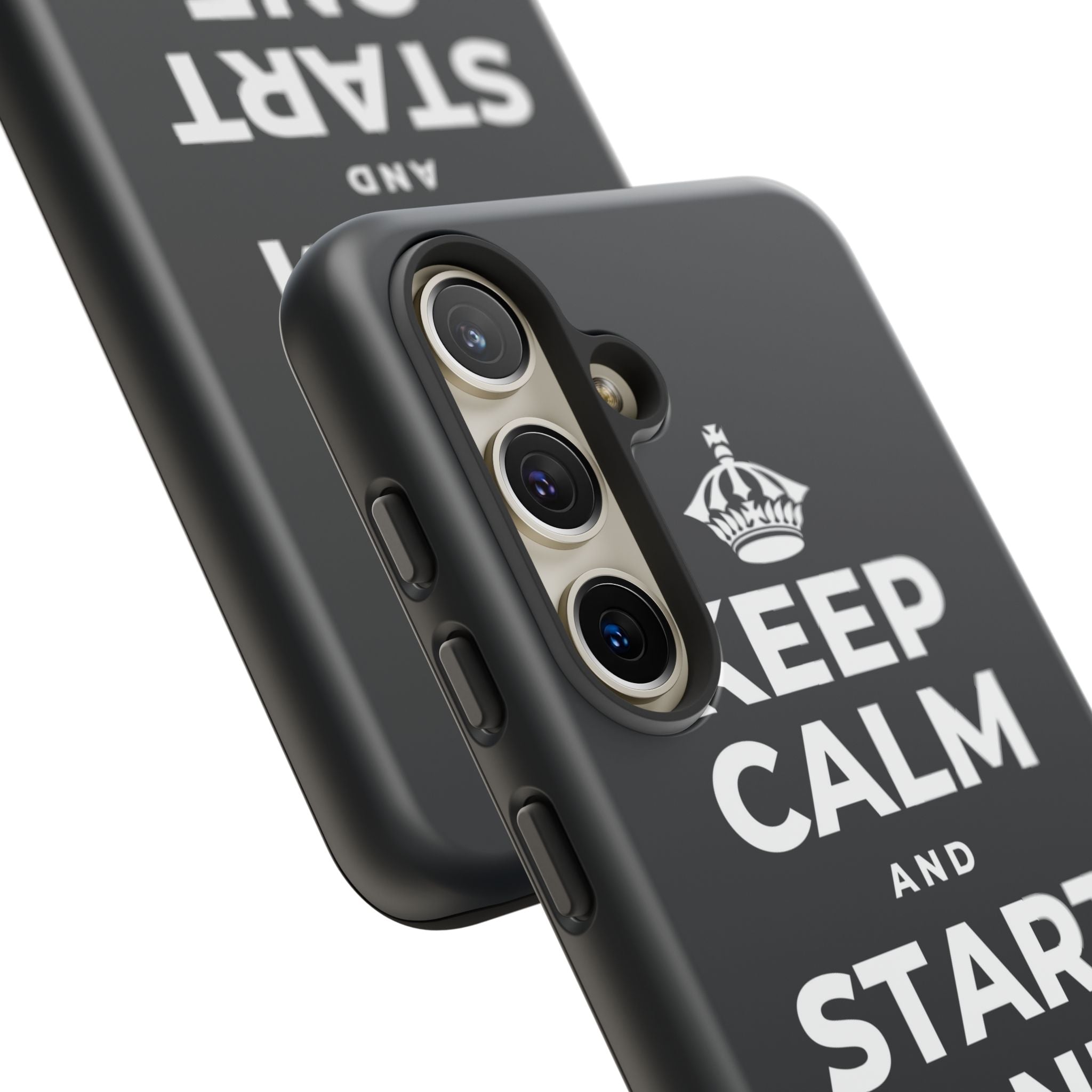 KEEP CALM AND START ONE FRESH PAGE Phone Case (Dark)