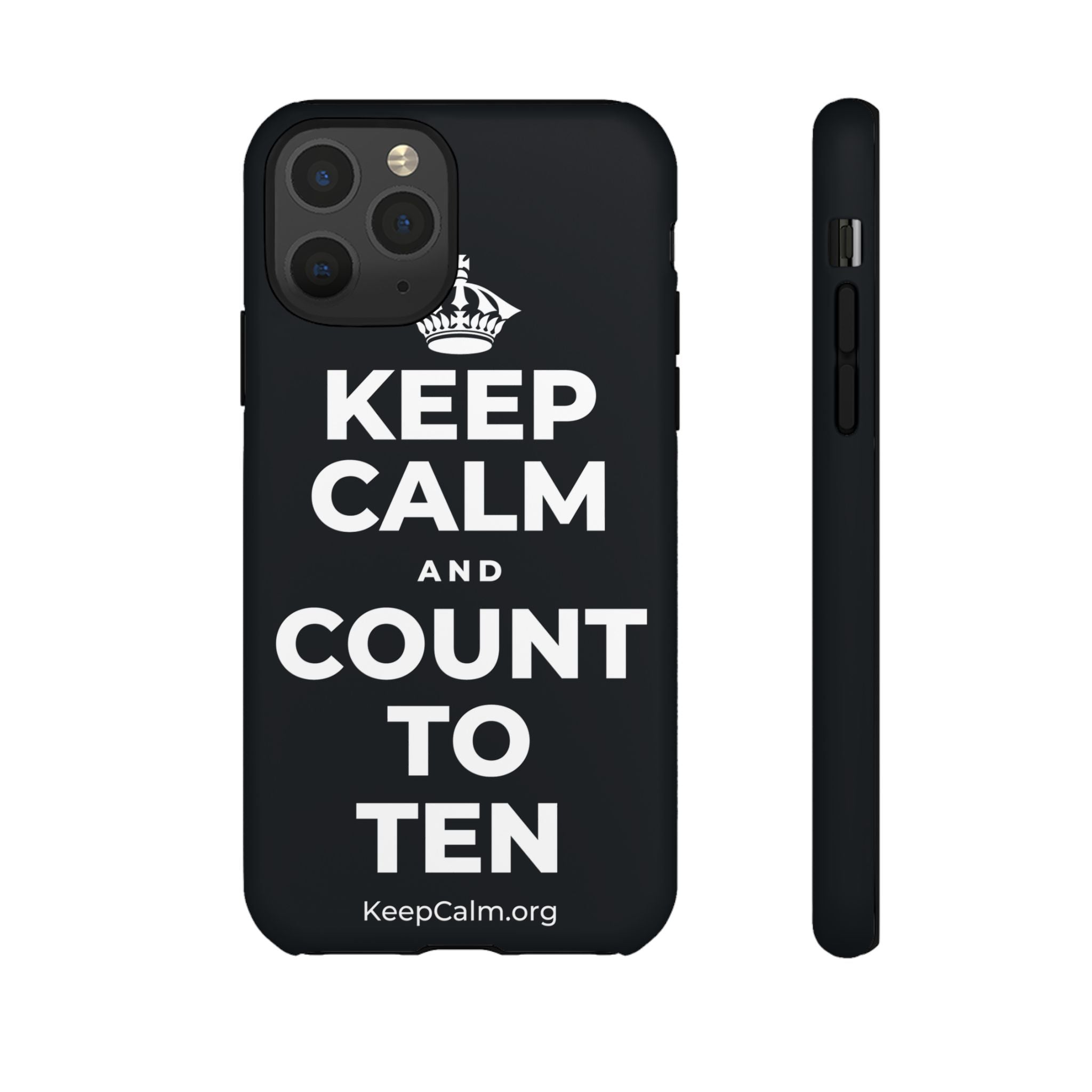 KEEP CALM AND COUNT TO TEN Phone Case (Dark)